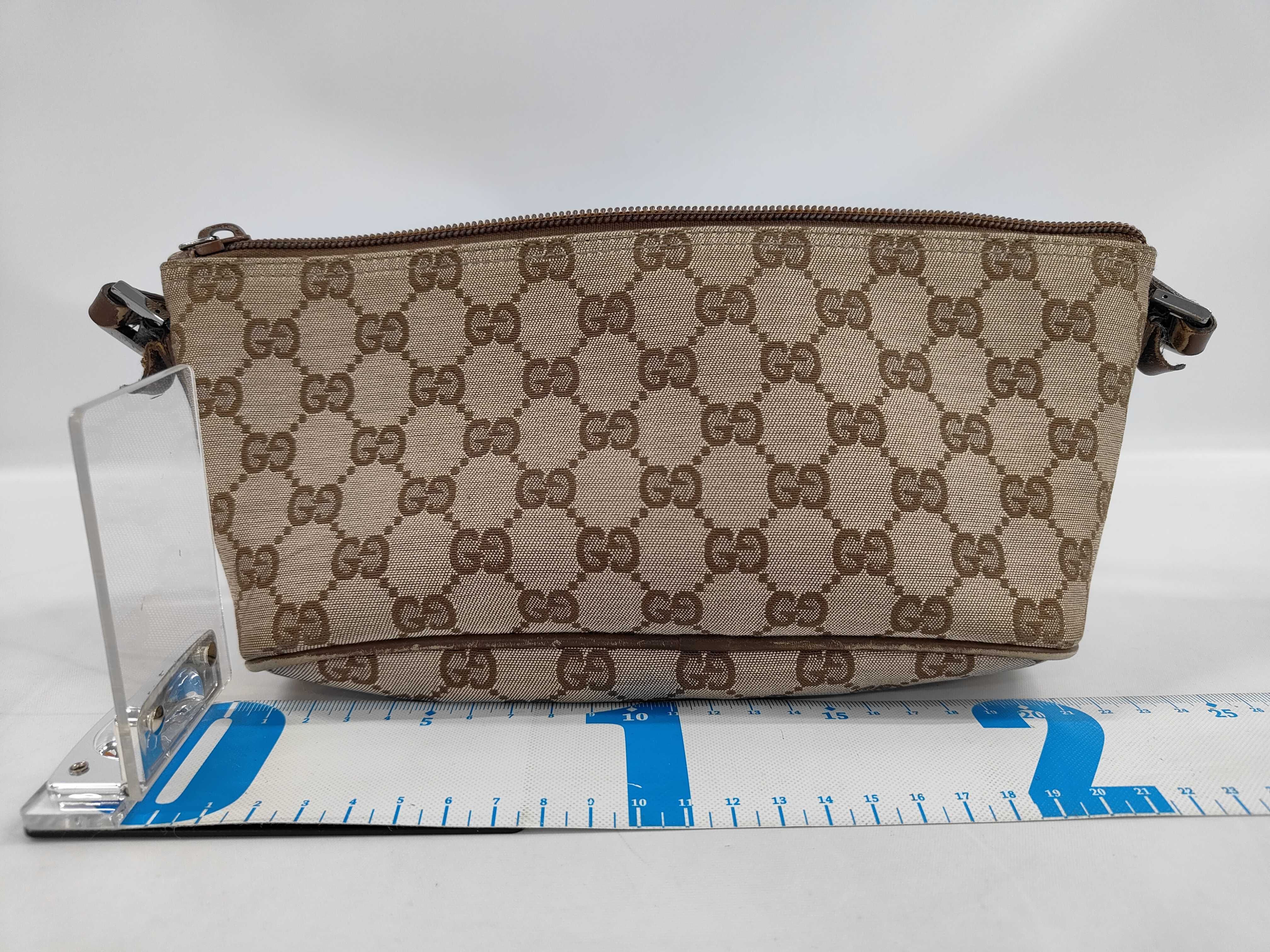 GG Canvas Handbag, Brown Shoulder Bag — view 2