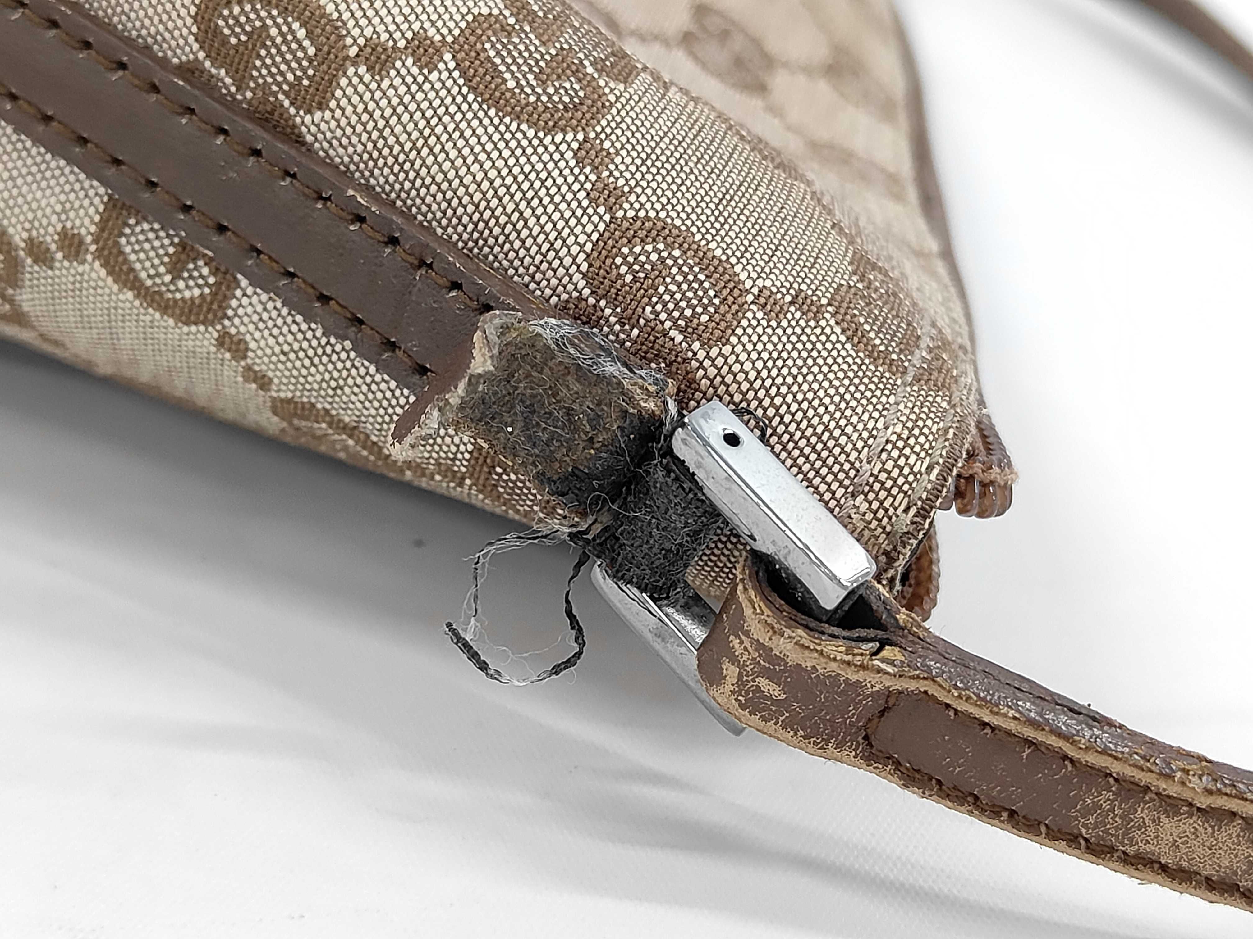 GG Canvas Handbag, Brown Shoulder Bag — view 7