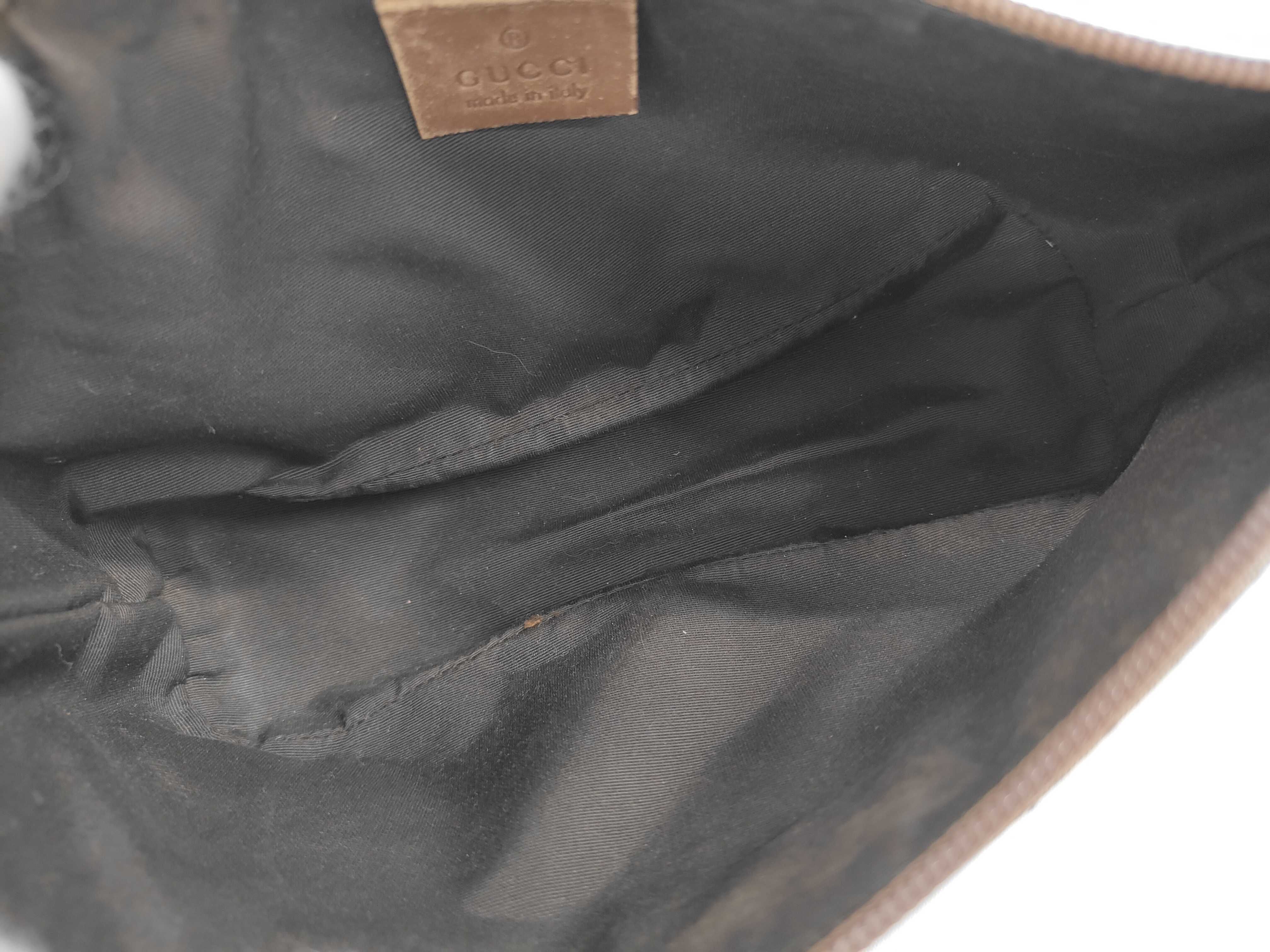 GG Canvas Handbag, Brown Shoulder Bag — view 9