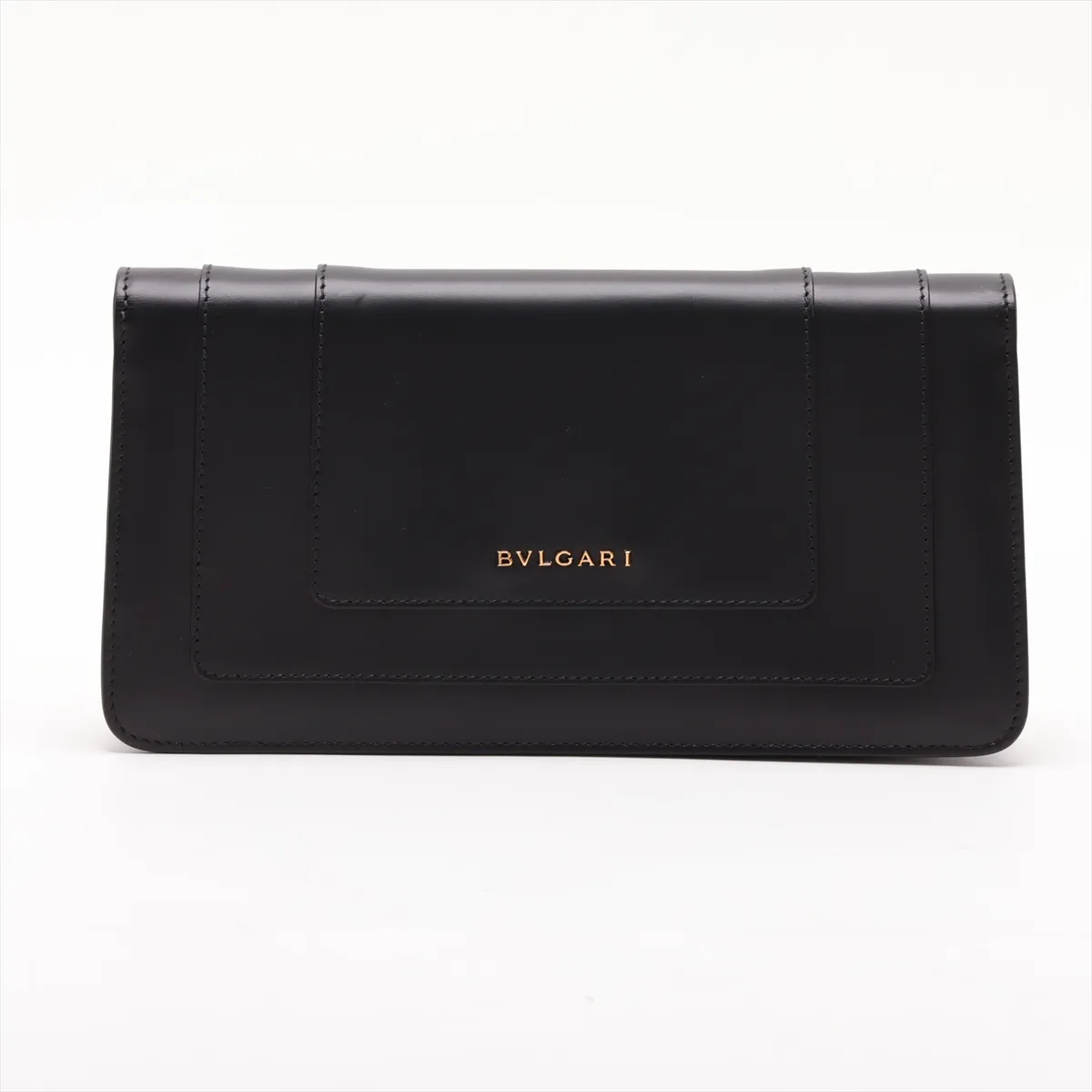 Serpenti Forever Leather Chain Shoulder Bag, Black — view 2