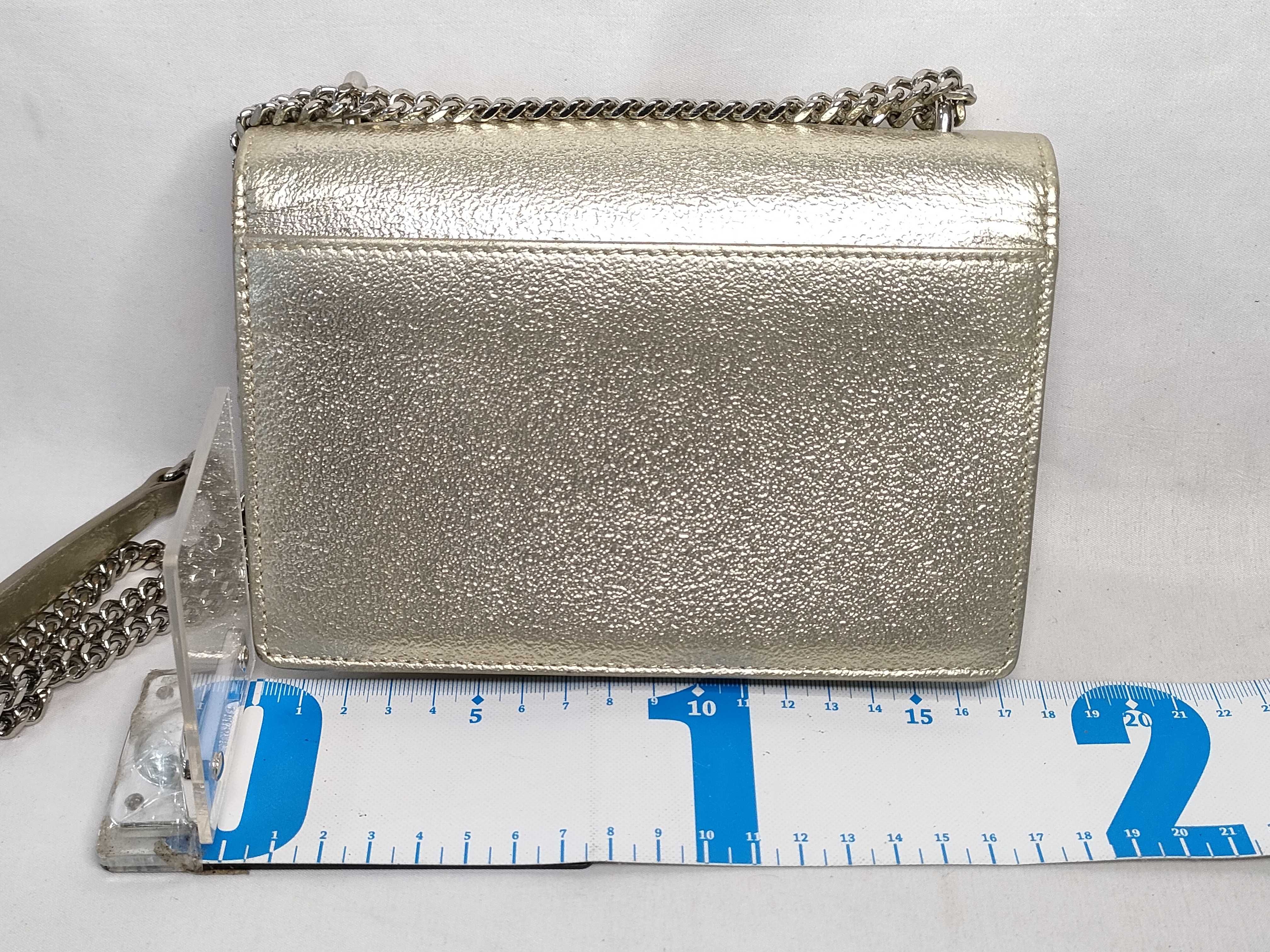Sunset Bijou Chain Wallet Black Shoulder Bag — view 2