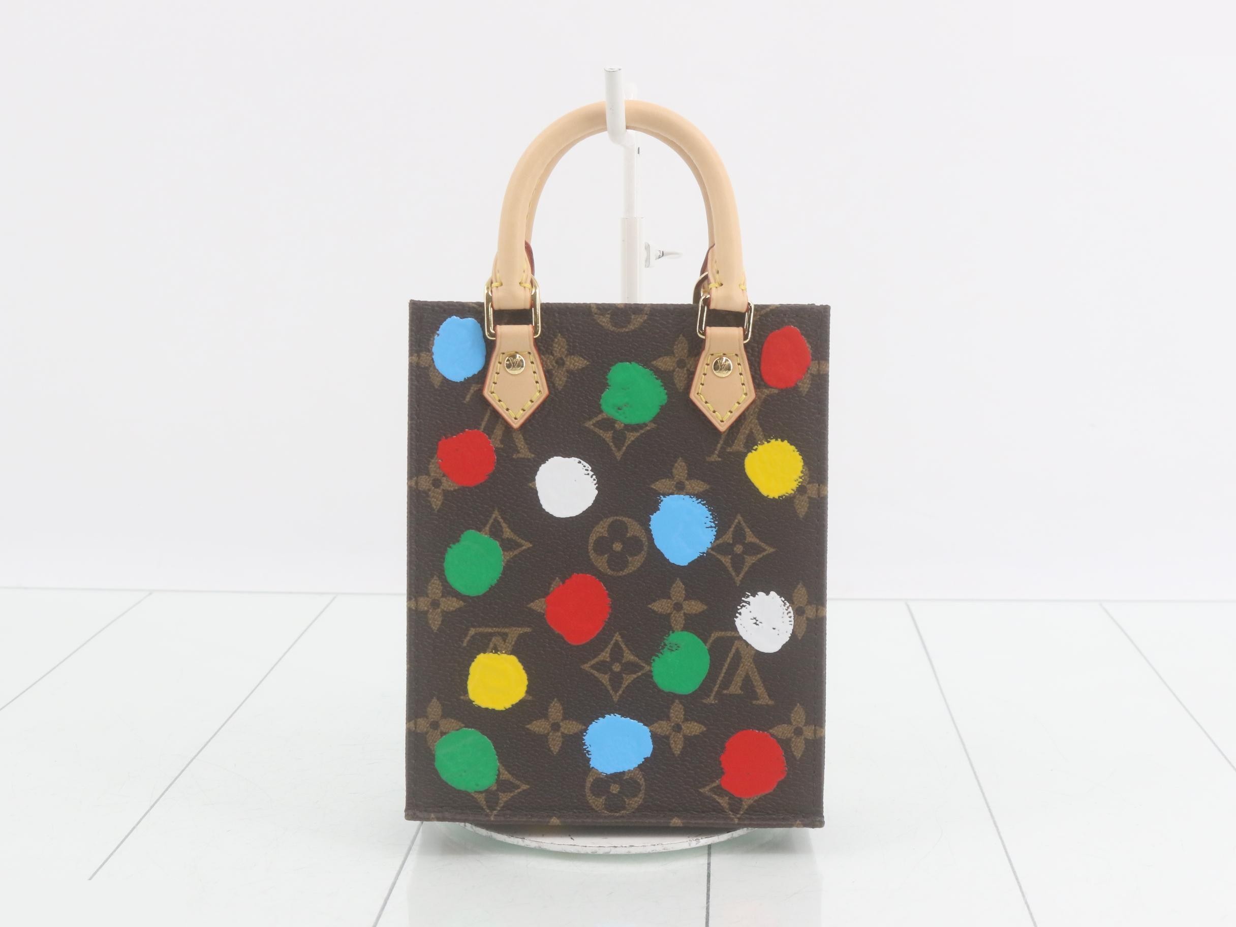 LV x YK Monogram Petite Sac Plat 2-Way Handbag — view 2