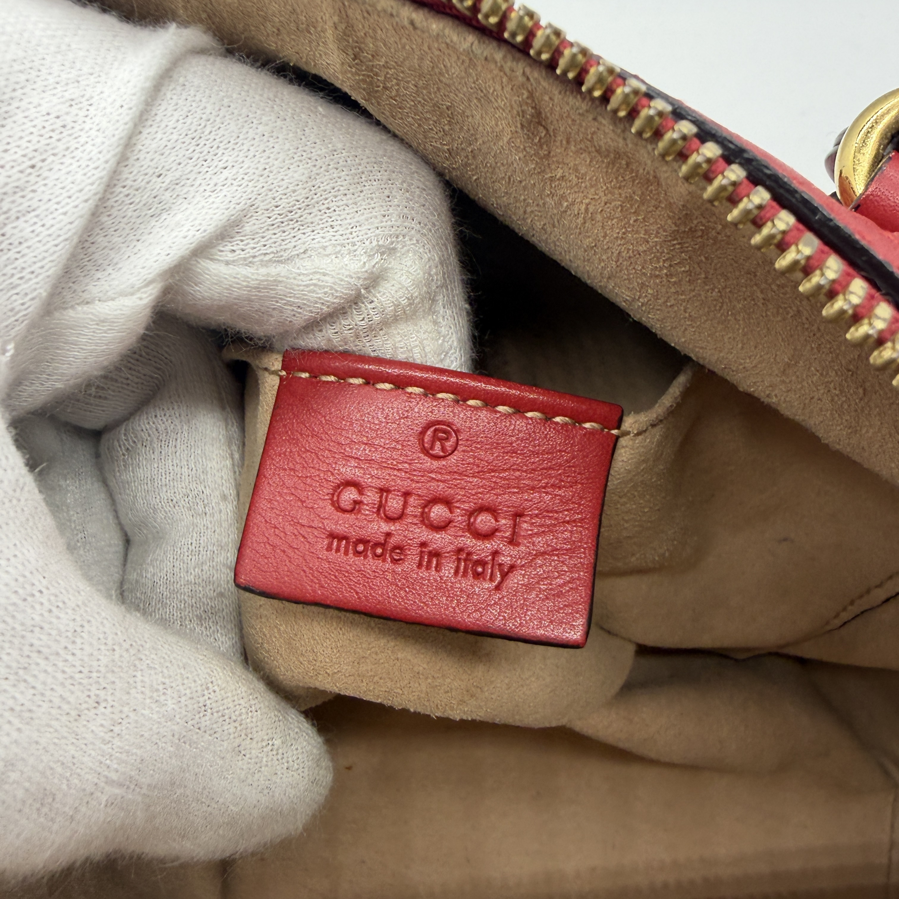 Microguccissima Leather Shoulder Bag — view 12