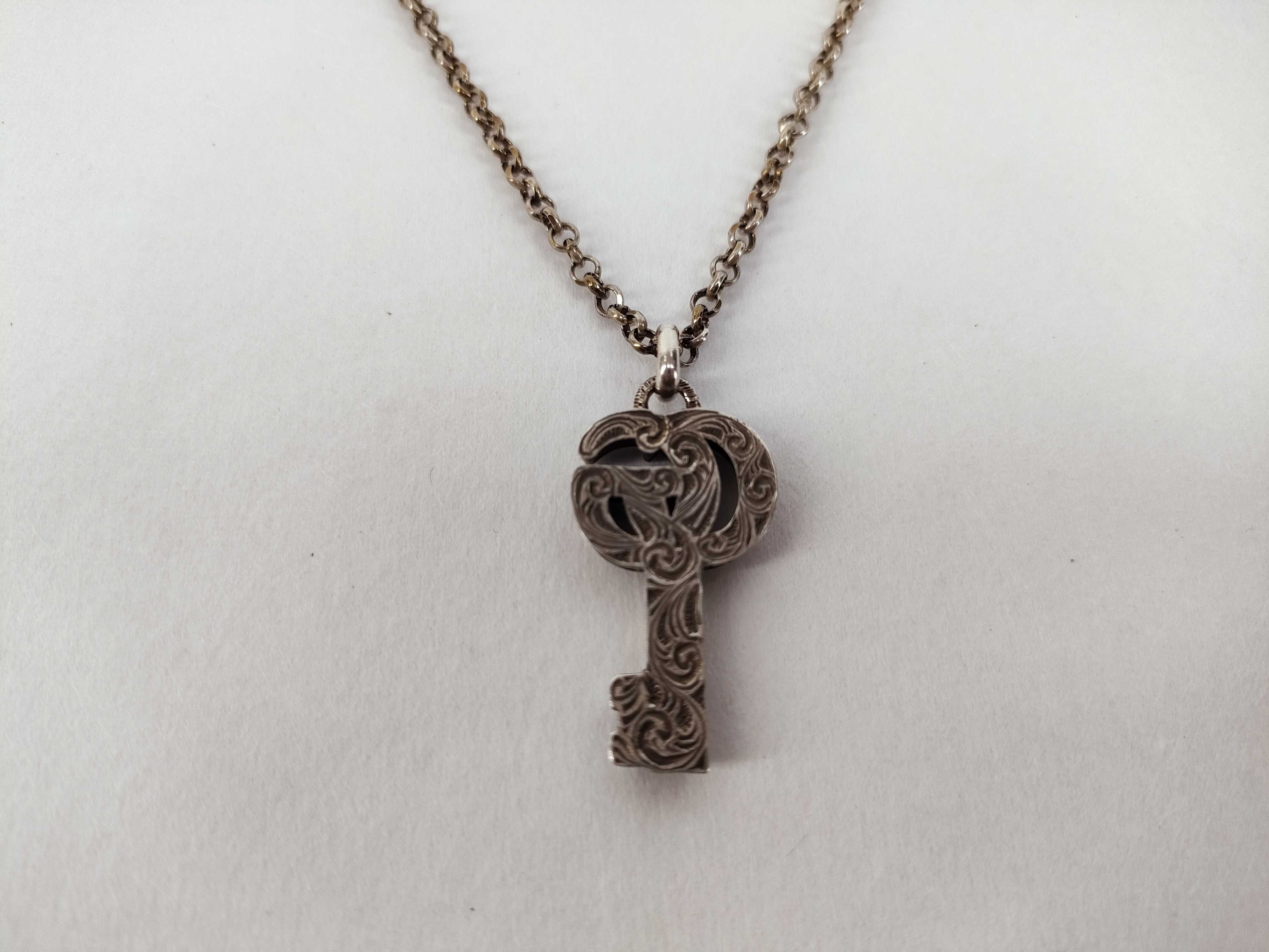 SV925 Double G Arabesque Key Necklace — view 2