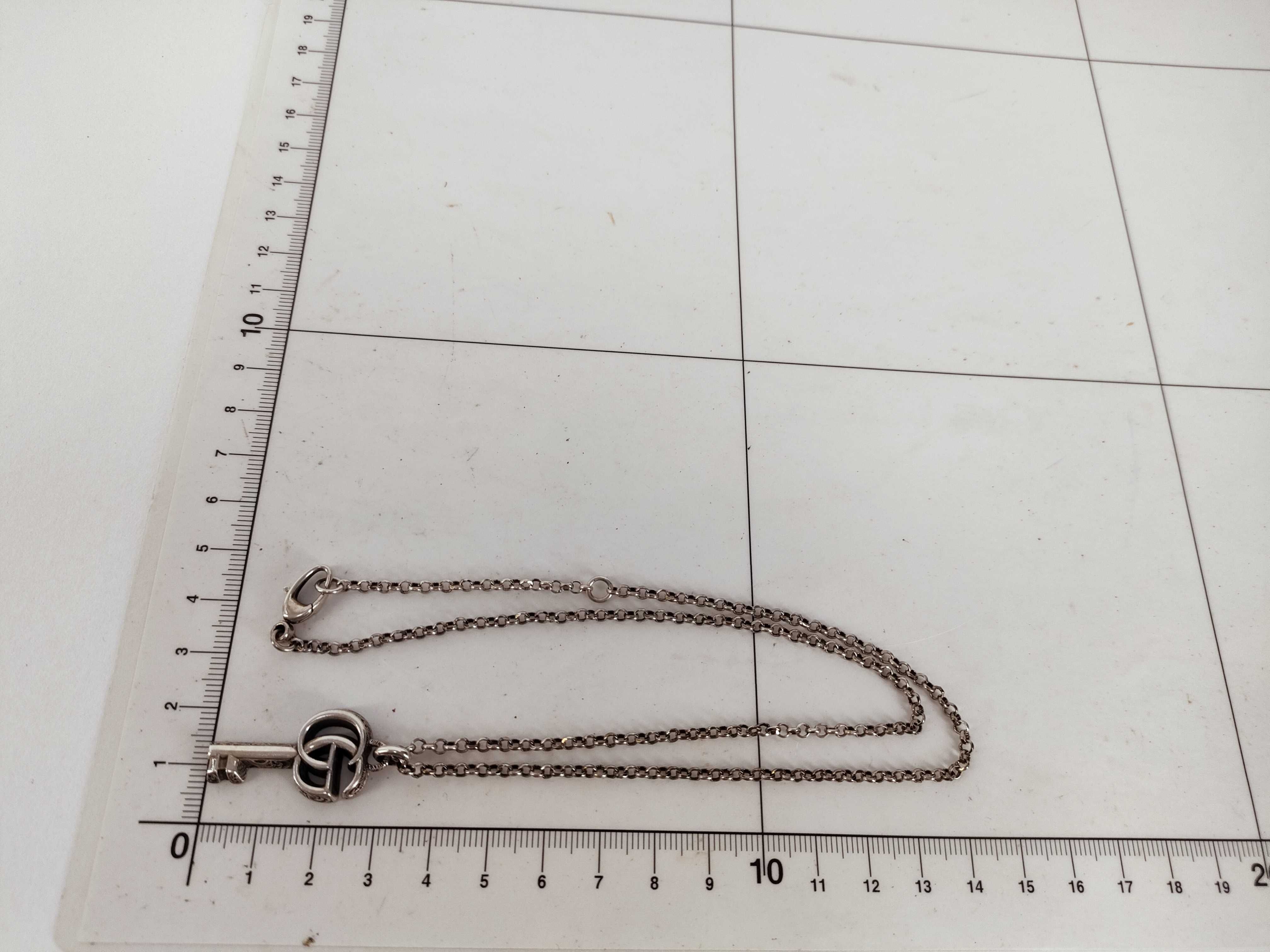 SV925 Double G Arabesque Key Necklace — view 10