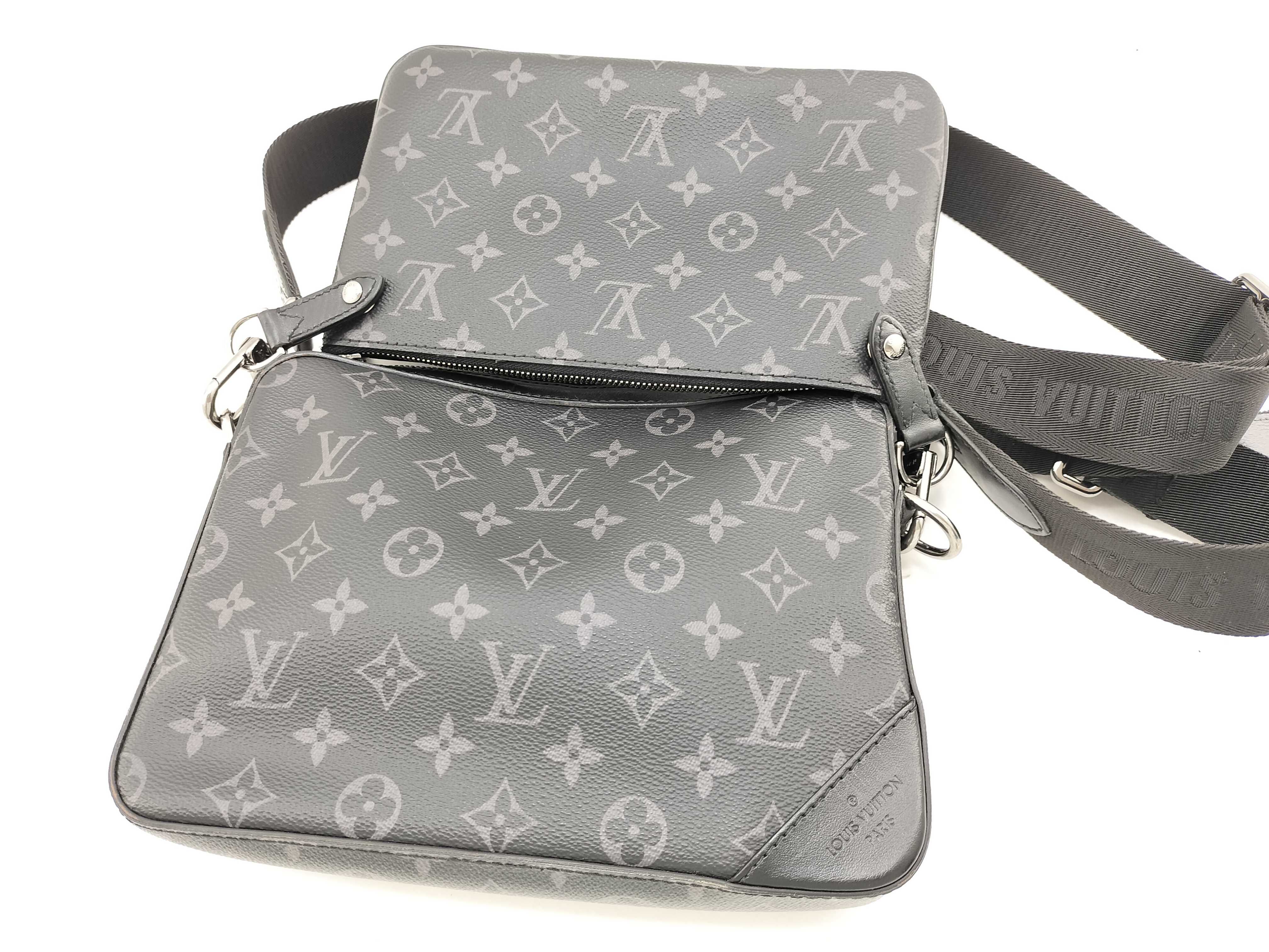Trio Messenger Monogram Shoulder Bag — view 7