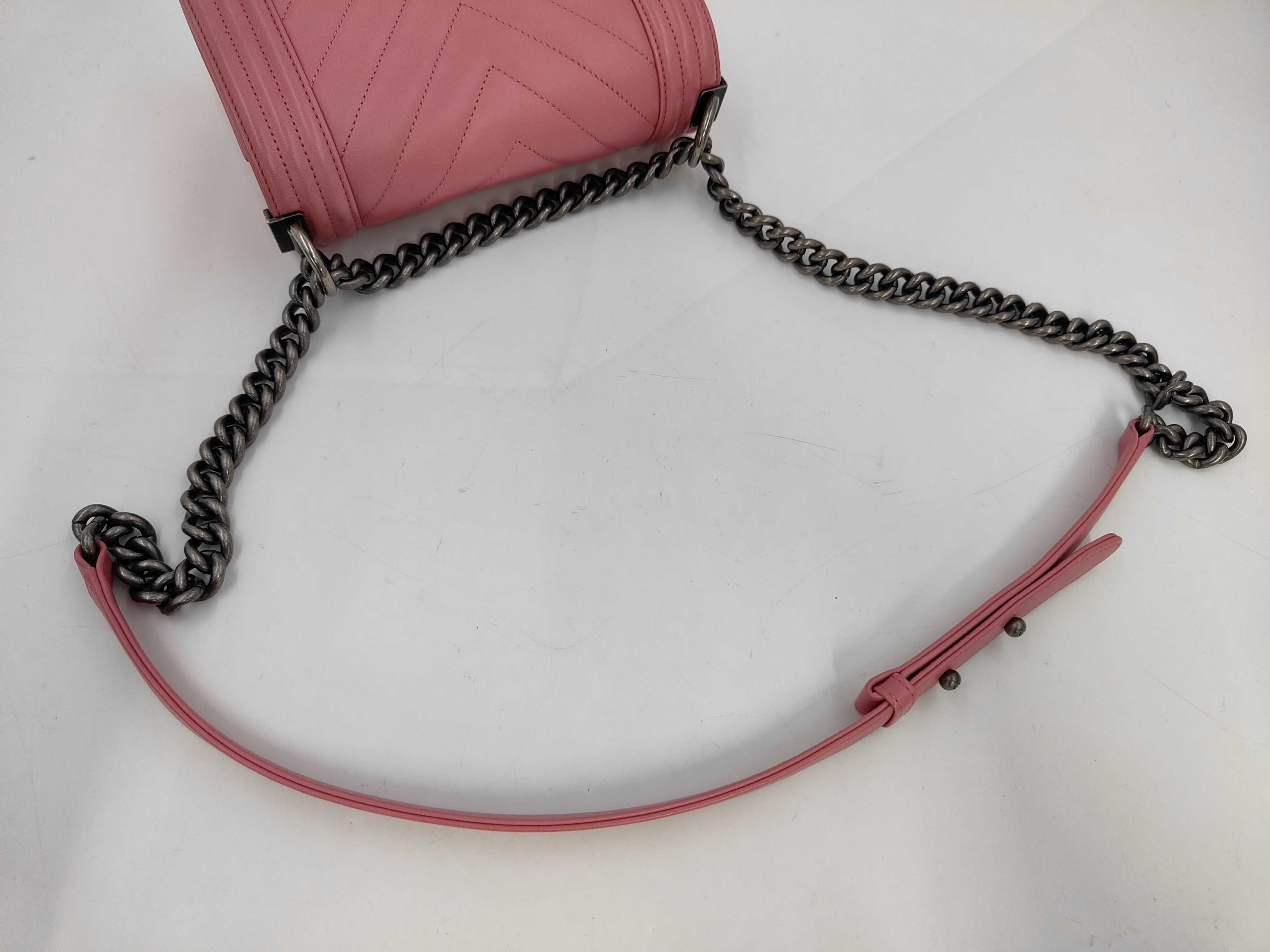 Boy Chanel Lambskin V-Stitch Shoulder Bag — view 3