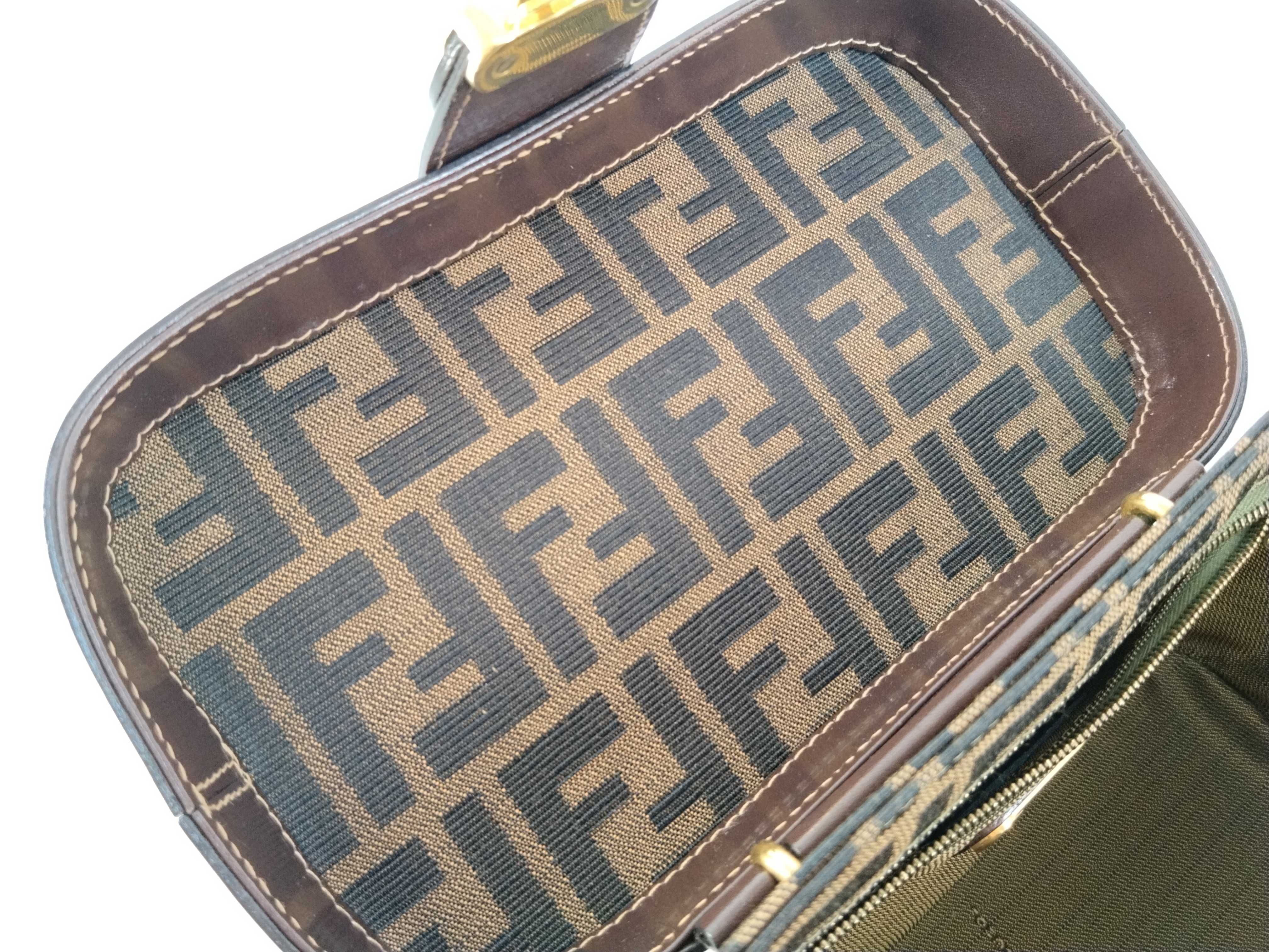Zucca pattern Fendi 2-way vanity bag handbag Zucca pattern handbag — view 9