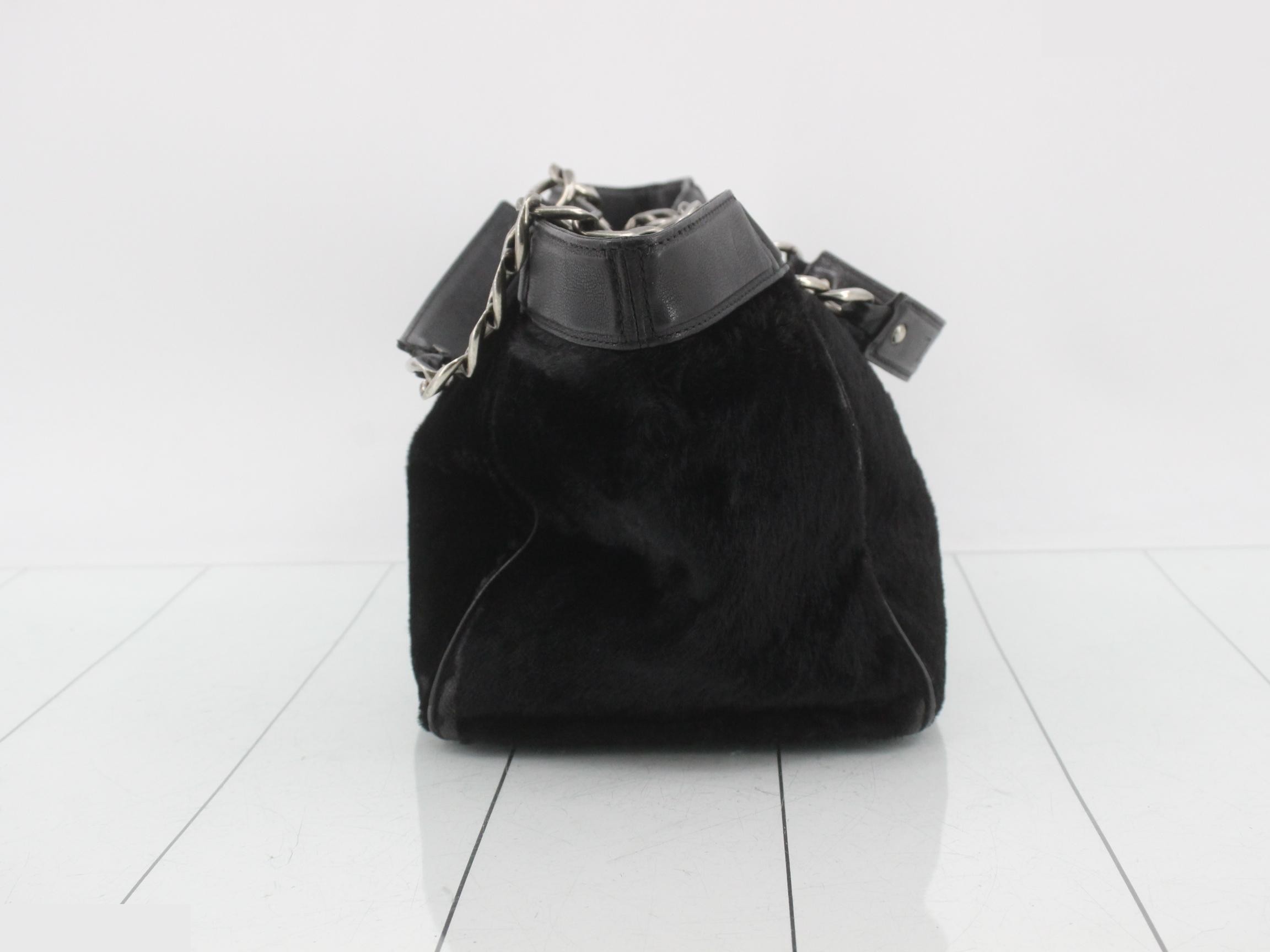 Calfskin Coco Mark Chain Tote Bag — view 4