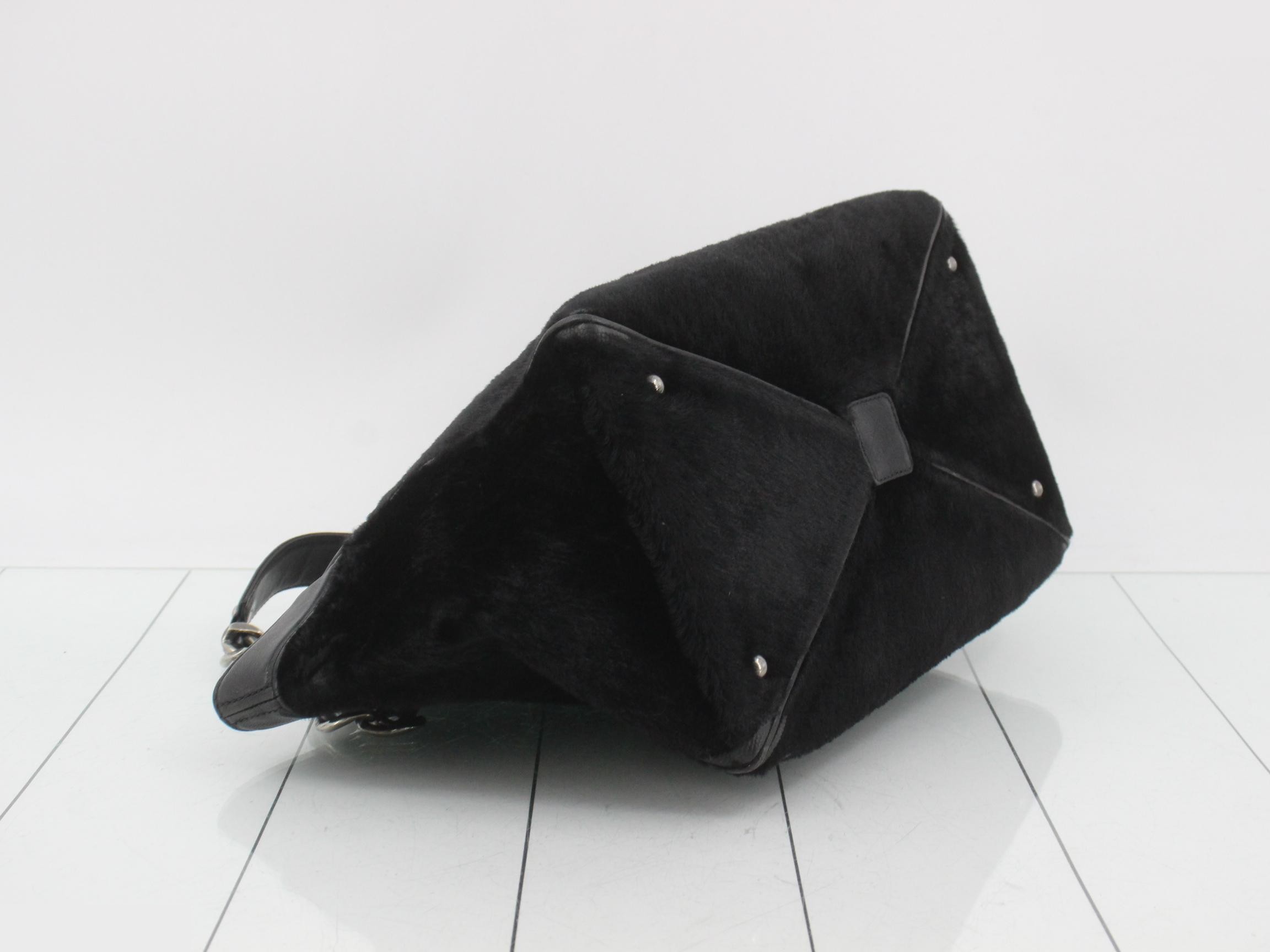 Calfskin Coco Mark Chain Tote Bag — view 5