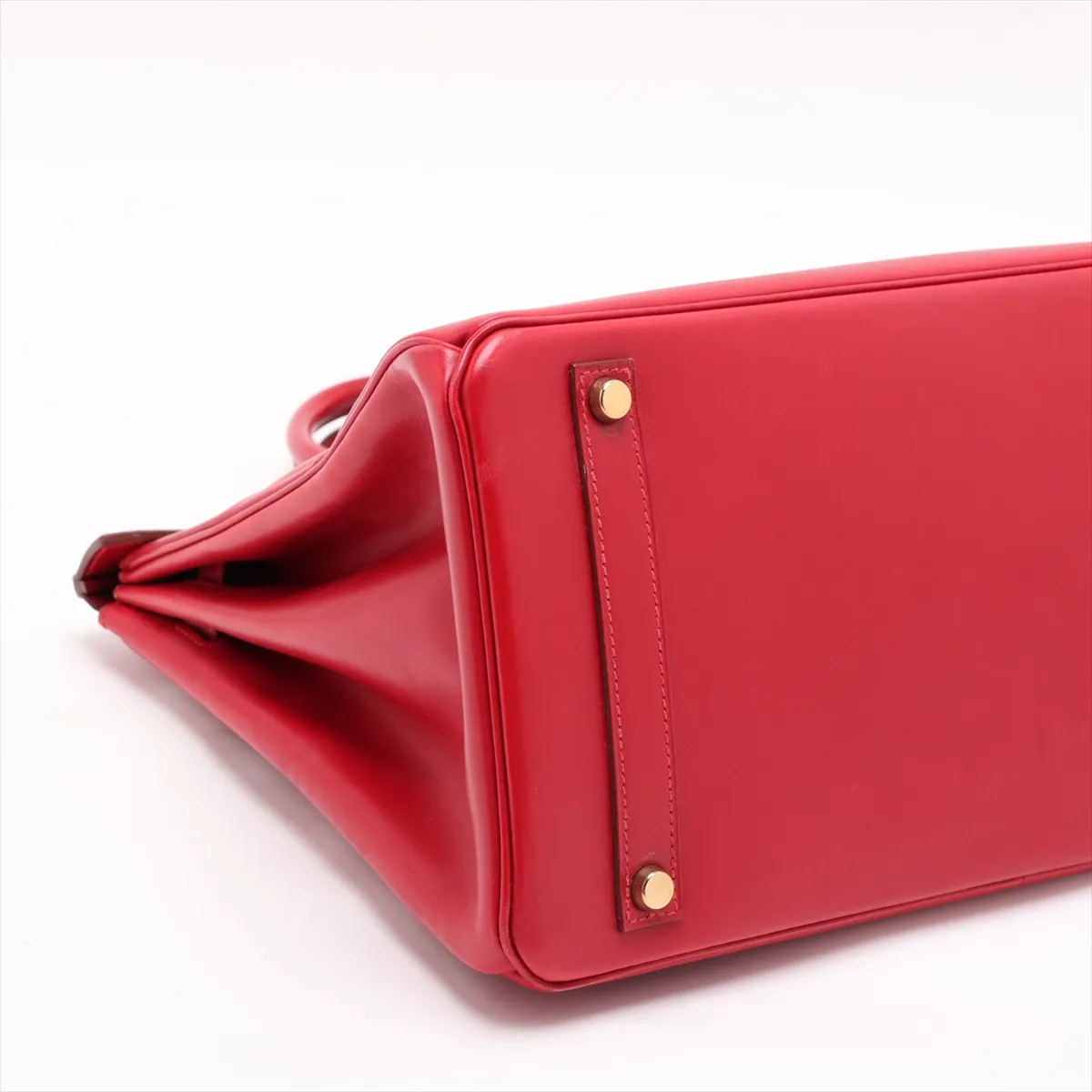 [Individually packaged] Hermes Birkin 35 Letournée Box Calf Rouge Vif Gold Hardware Y: 1995 — view 4