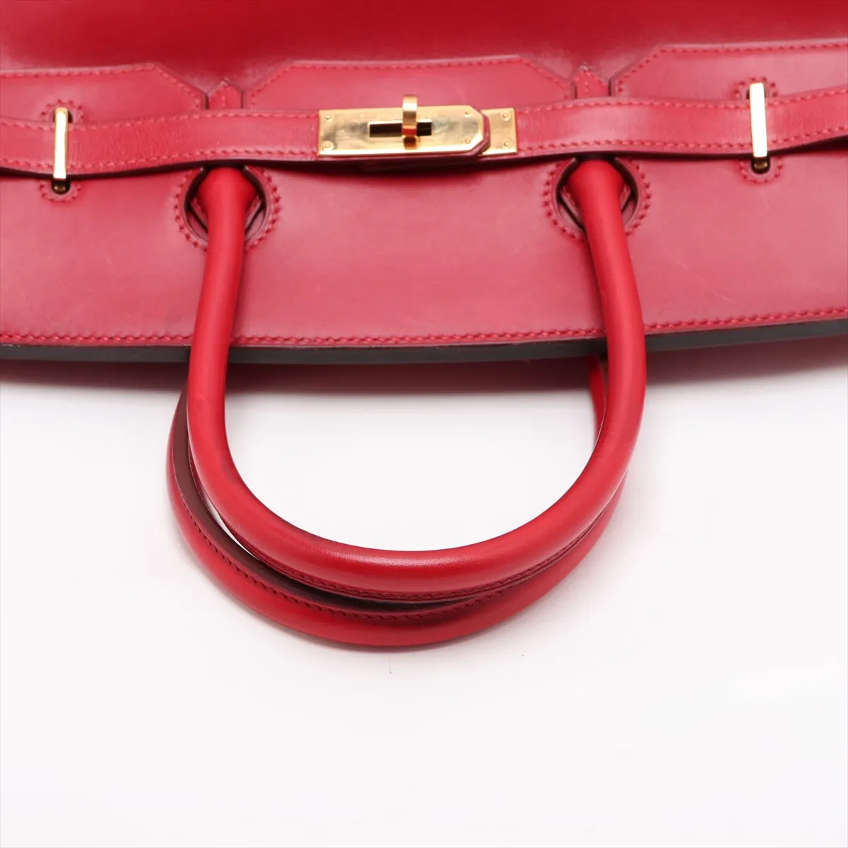 [Individually packaged] Hermes Birkin 35 Letournée Box Calf Rouge Vif Gold Hardware Y: 1995 — view 5