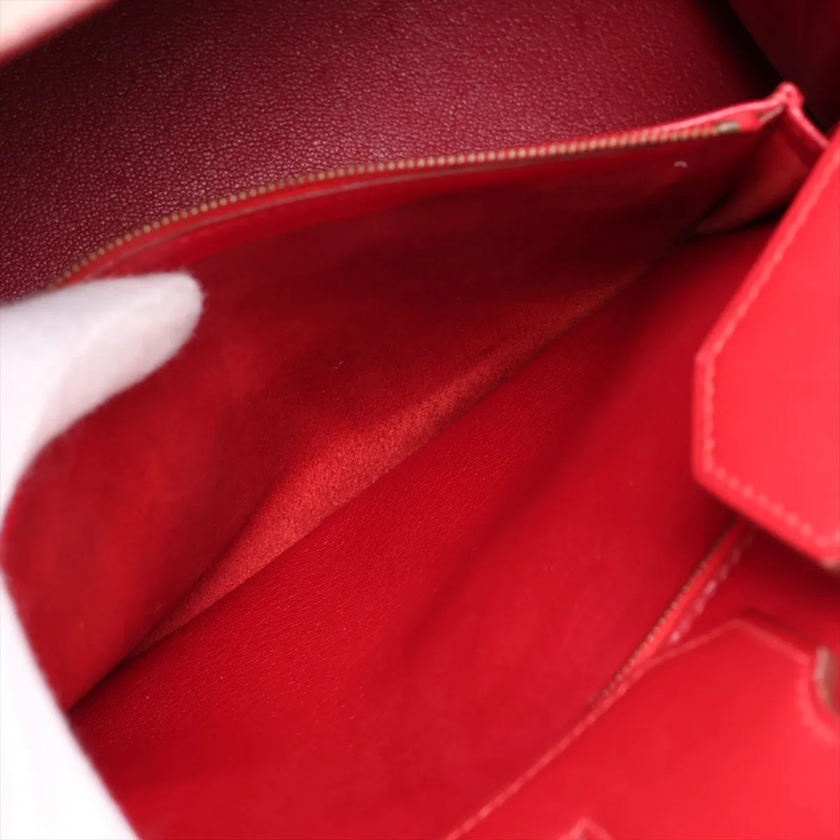 [Individually packaged] Hermes Birkin 35 Letournée Box Calf Rouge Vif Gold Hardware Y: 1995 — view 9
