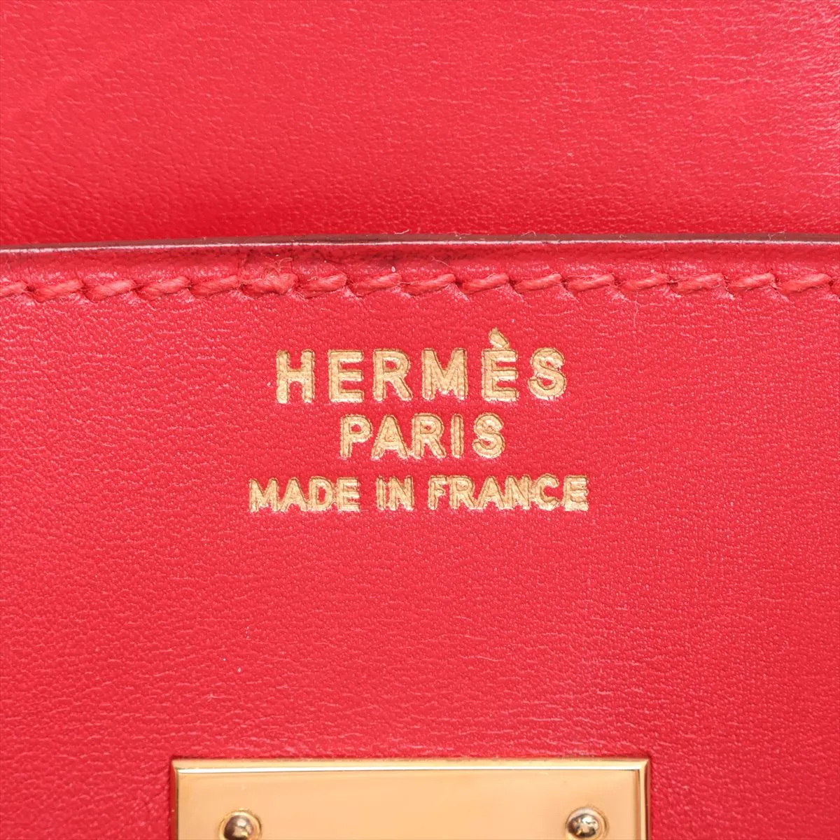 [Individually packaged] Hermes Birkin 35 Letournée Box Calf Rouge Vif Gold Hardware Y: 1995 — view 10