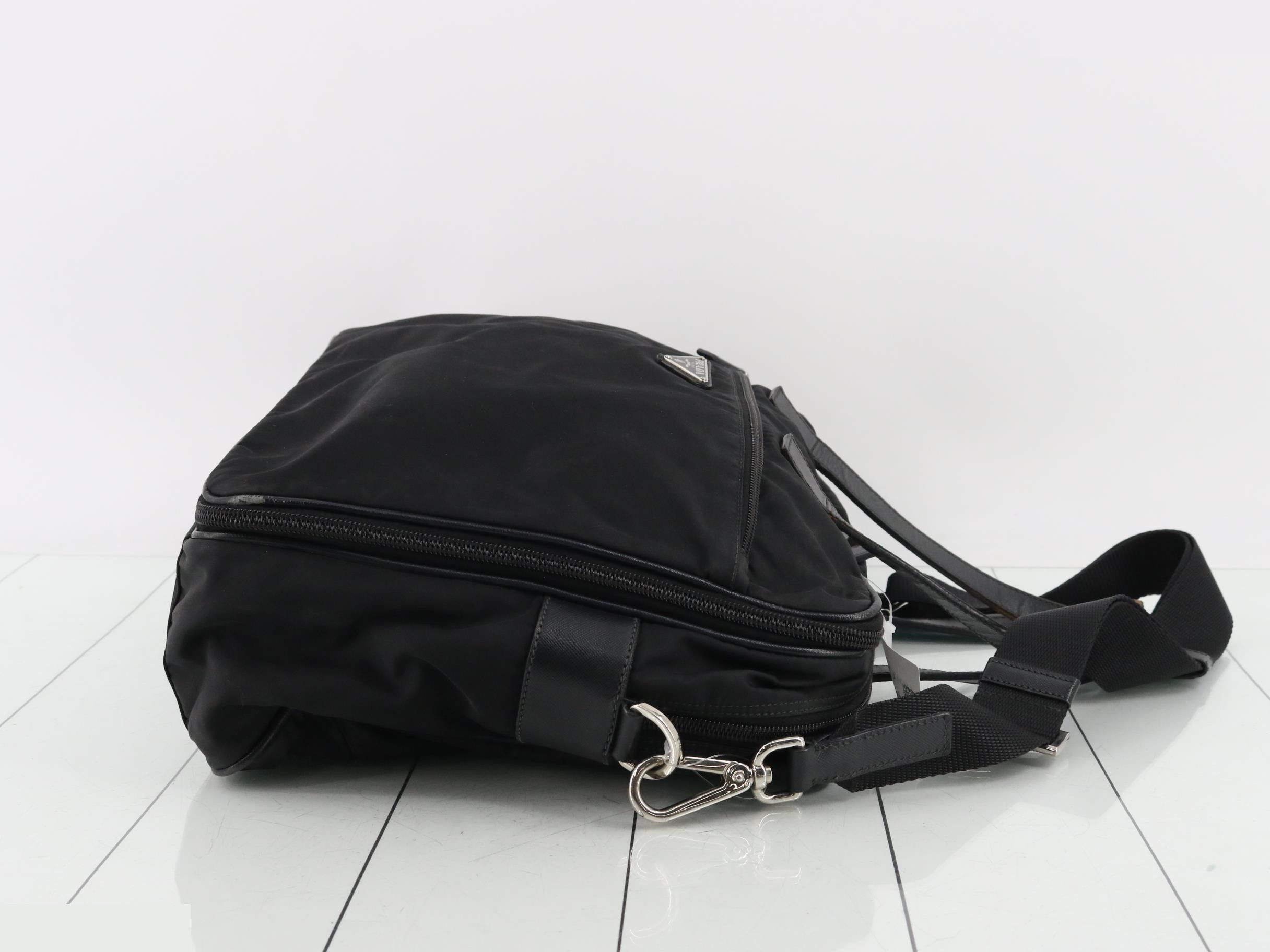2-Way Briefcase Tessuto Black — view 3