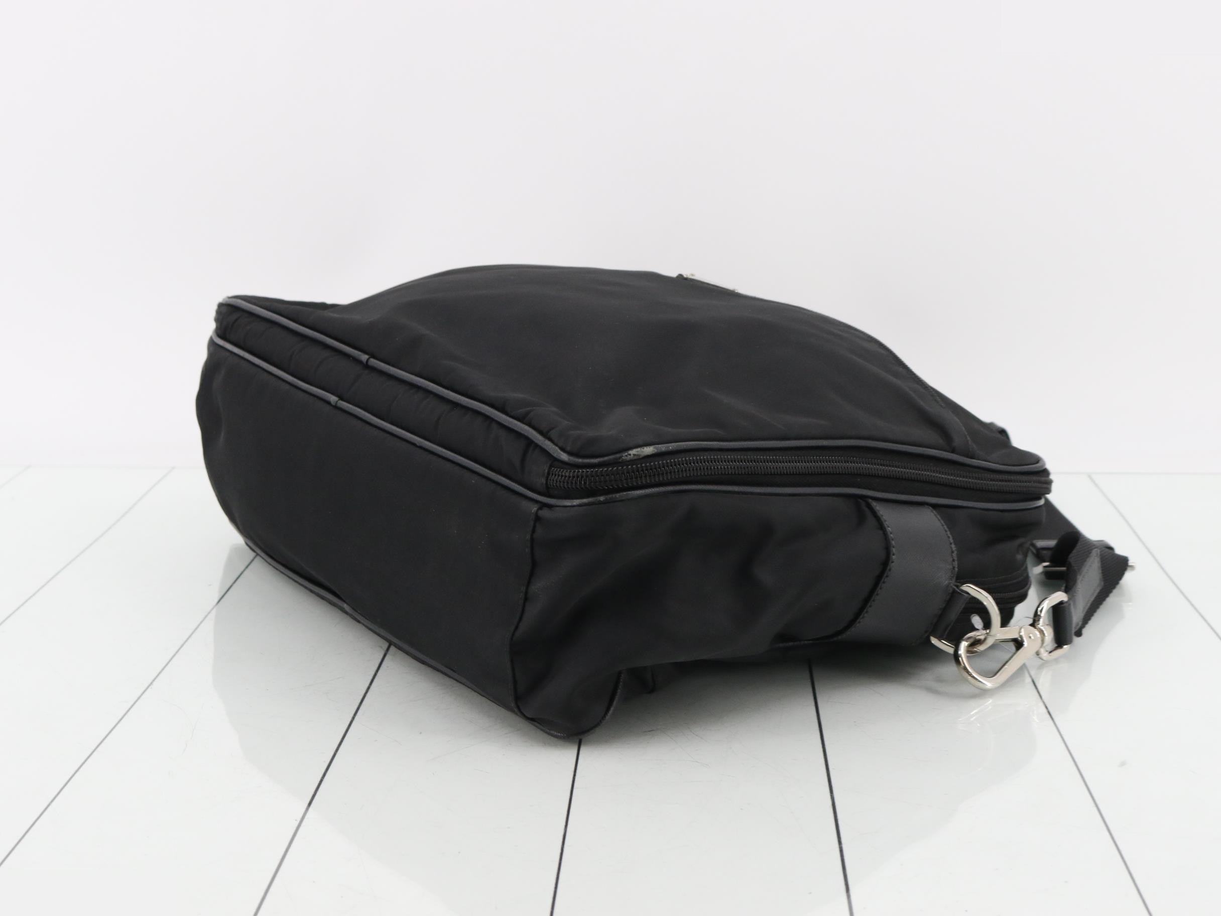 2-Way Briefcase Tessuto Black — view 6