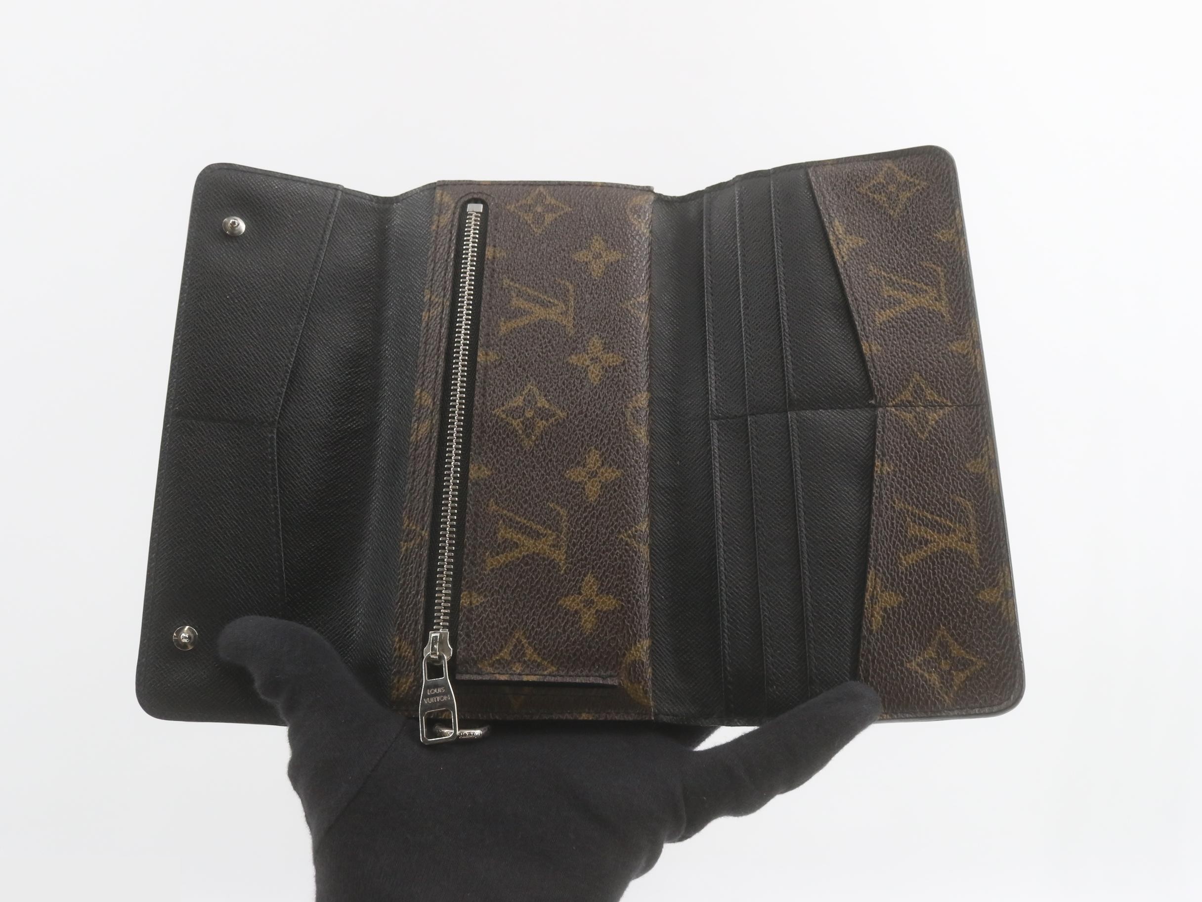 M60168 Monogram Macassar Portefeuille Long — view 4