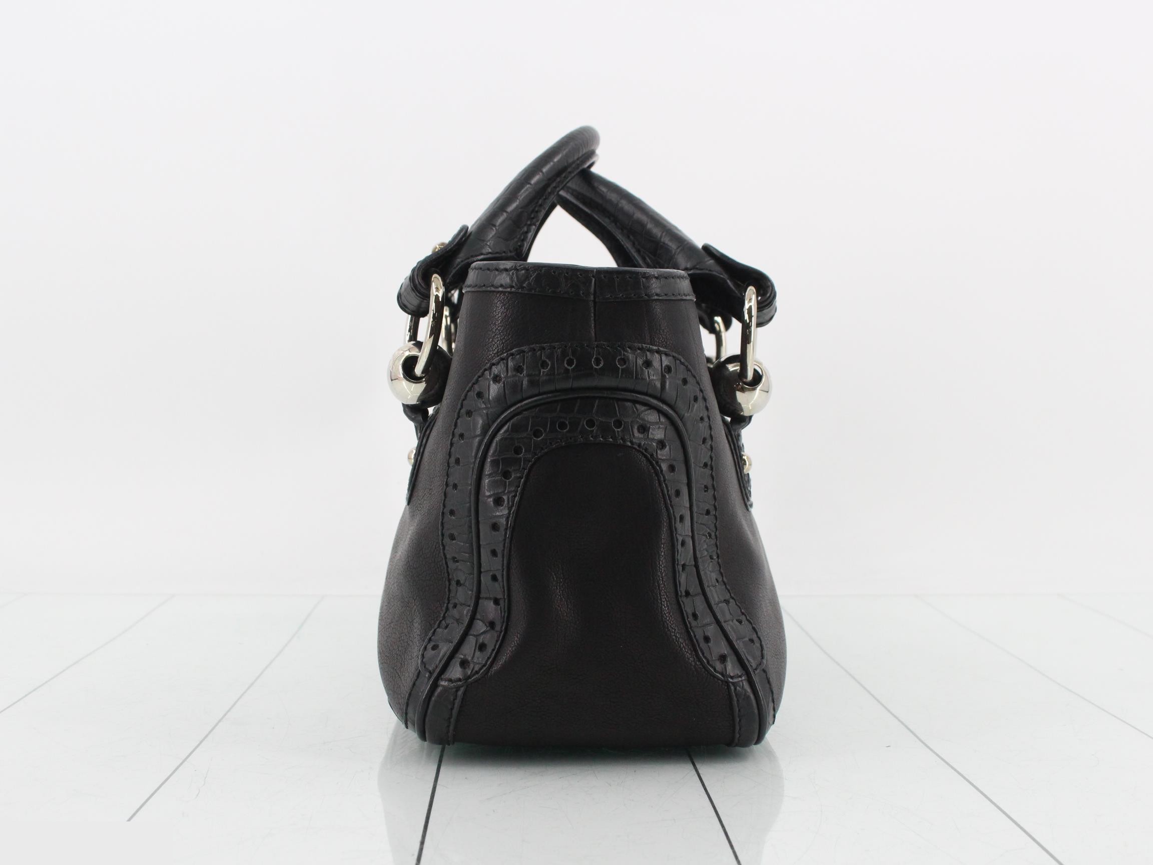 Boogie Back Crocodile Black Bag/Handbag — view 3
