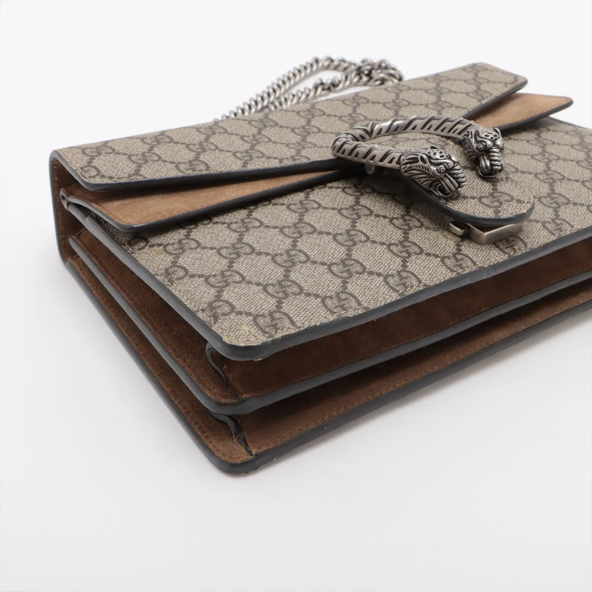 GG Supreme Dionysus PVC x Leather Chain Shoulder Bag Beige 400249 — view 4