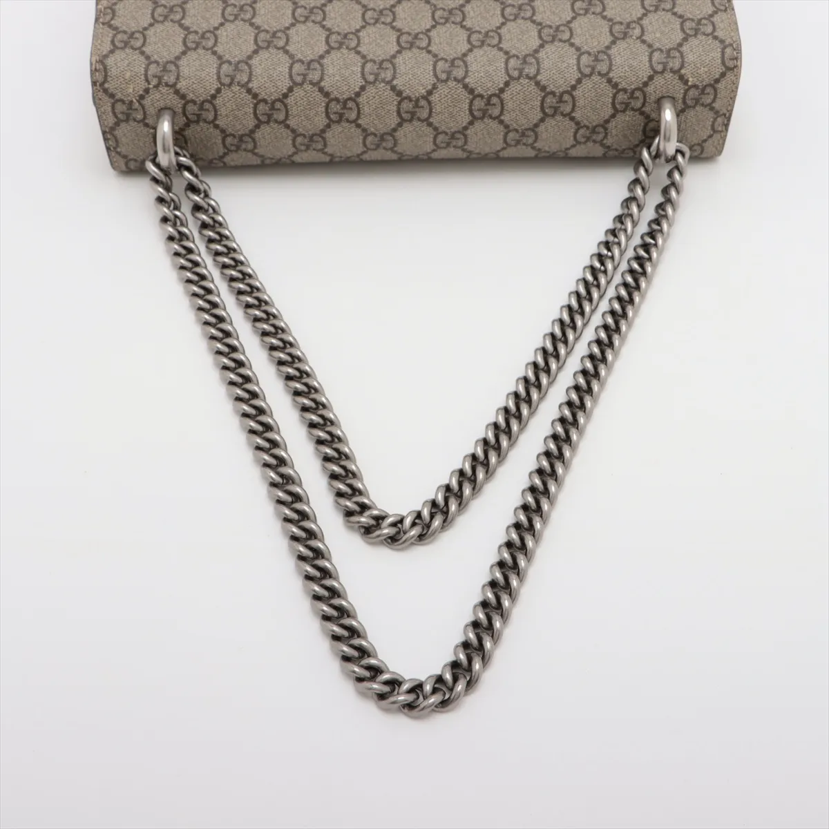 GG Supreme Dionysus PVC x Leather Chain Shoulder Bag Beige 400249 — view 5