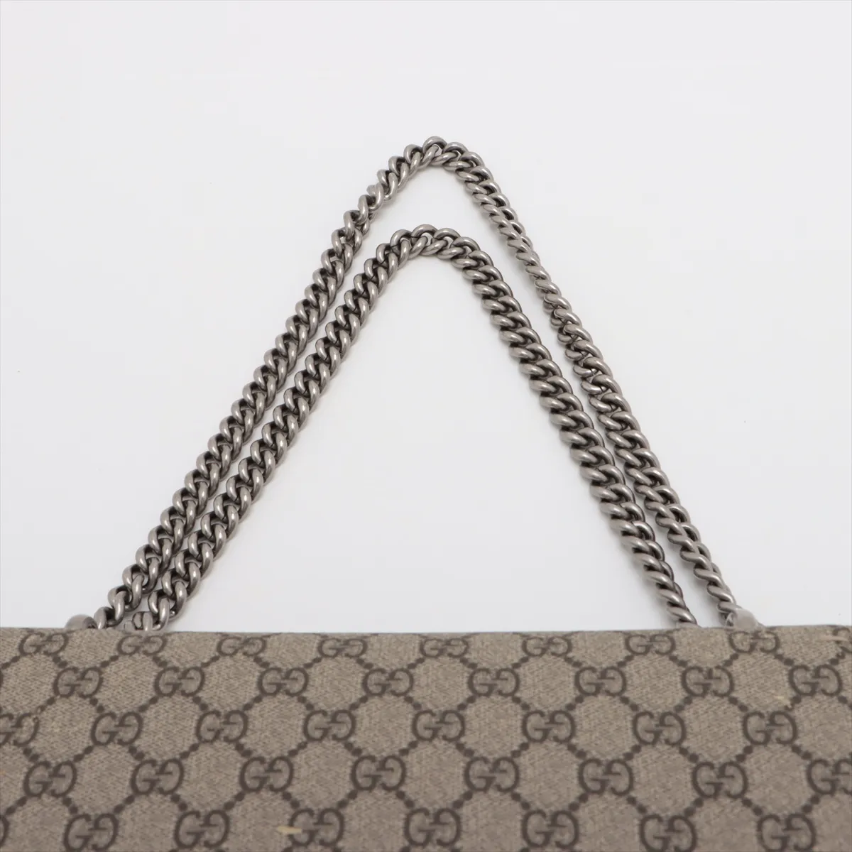 GG Supreme Dionysus PVC x Leather Chain Shoulder Bag Beige 400249 — view 6