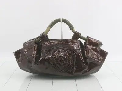 Nappa Aire Brown Patent