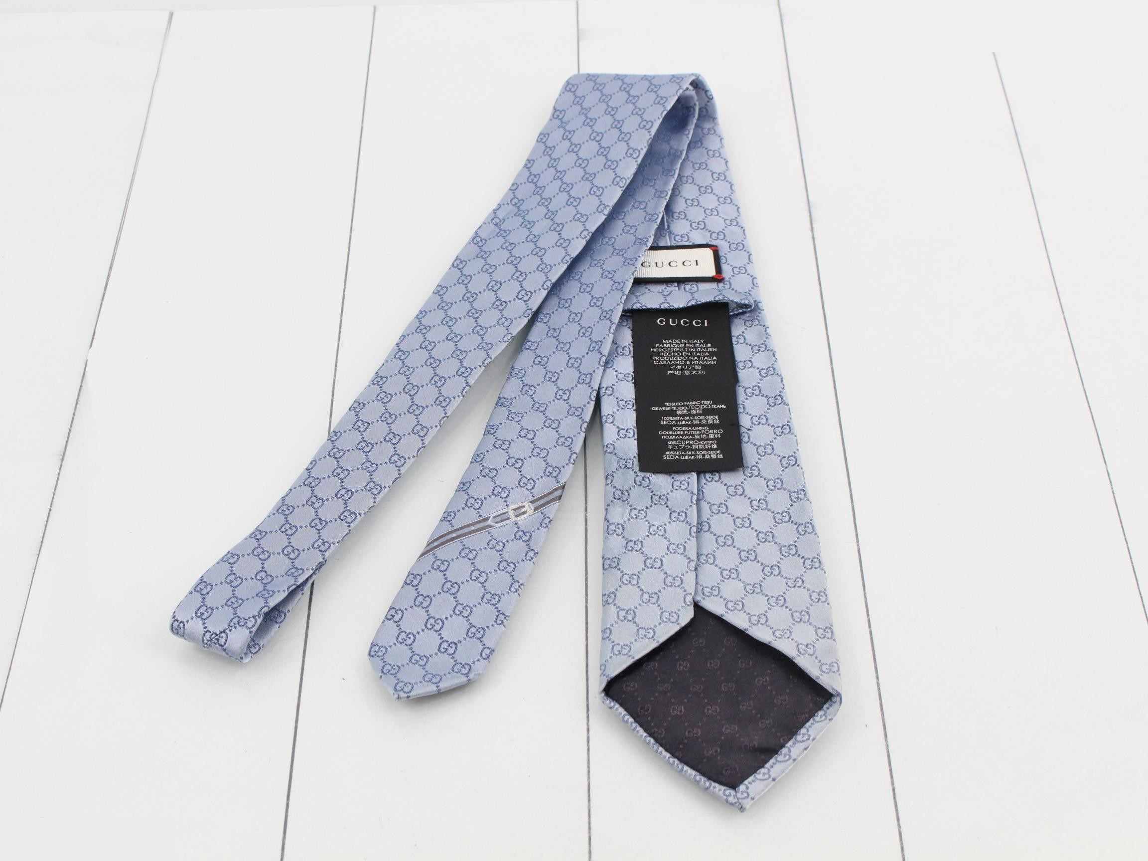 necktie, GG color, blue. — view 2