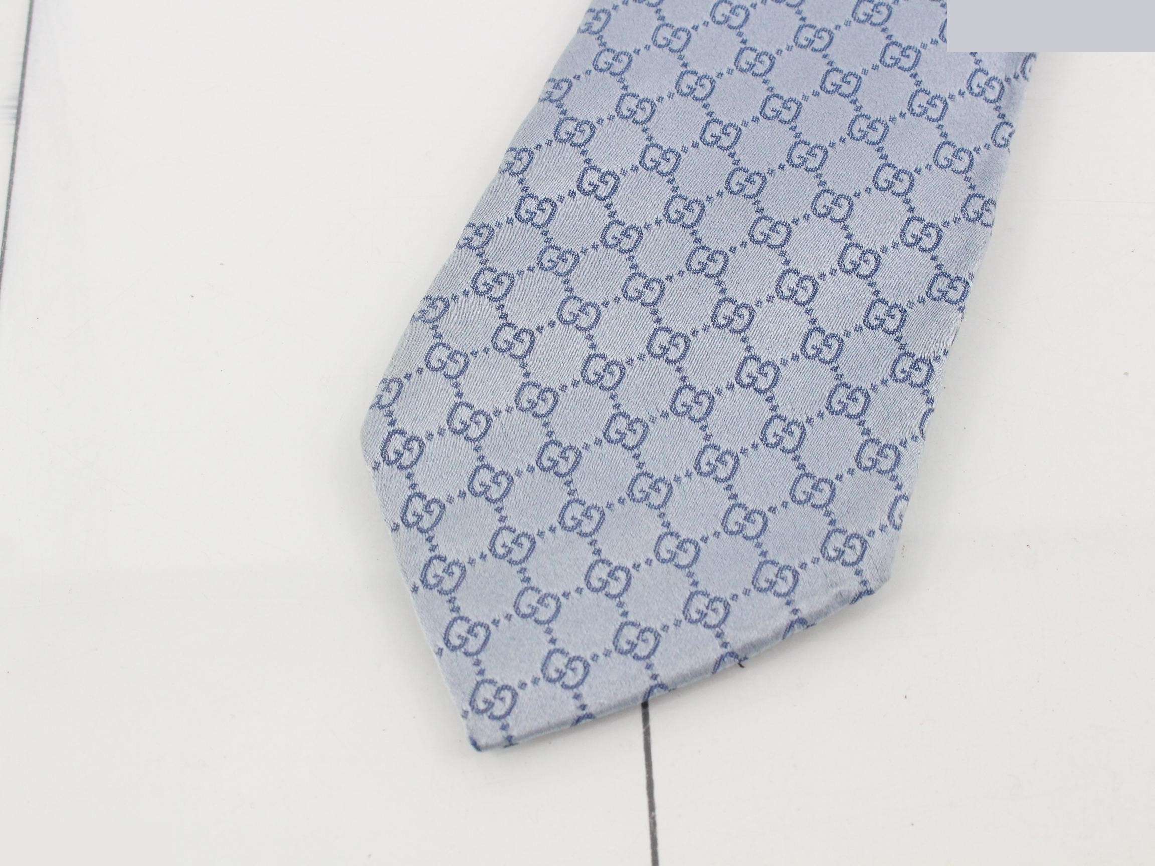 necktie, GG color, blue. — view 3