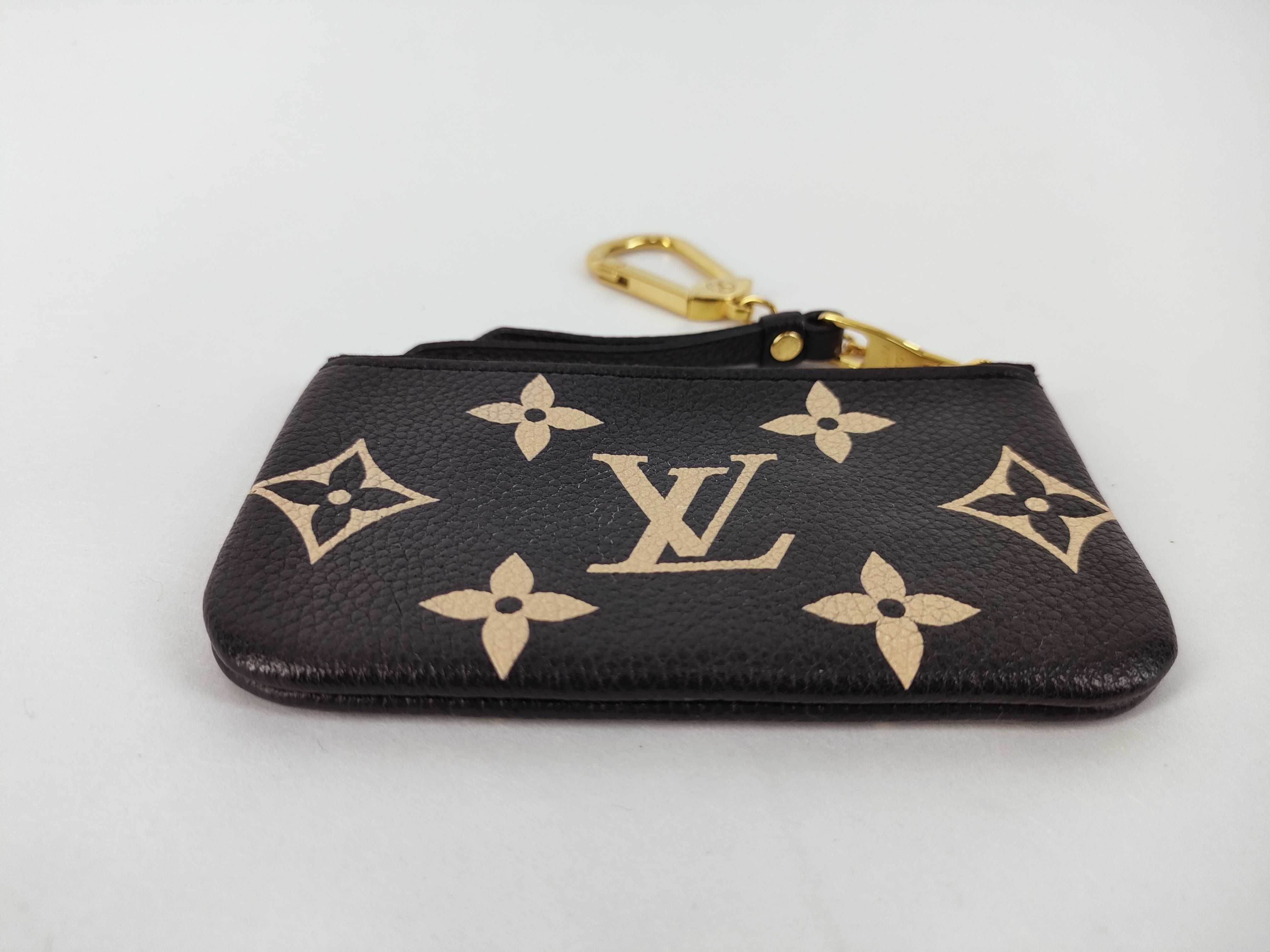 Monogram Empreinte Louis Vuitton Pochette Clé Bicolor Empreinte CT5203 Coin Case — view 5