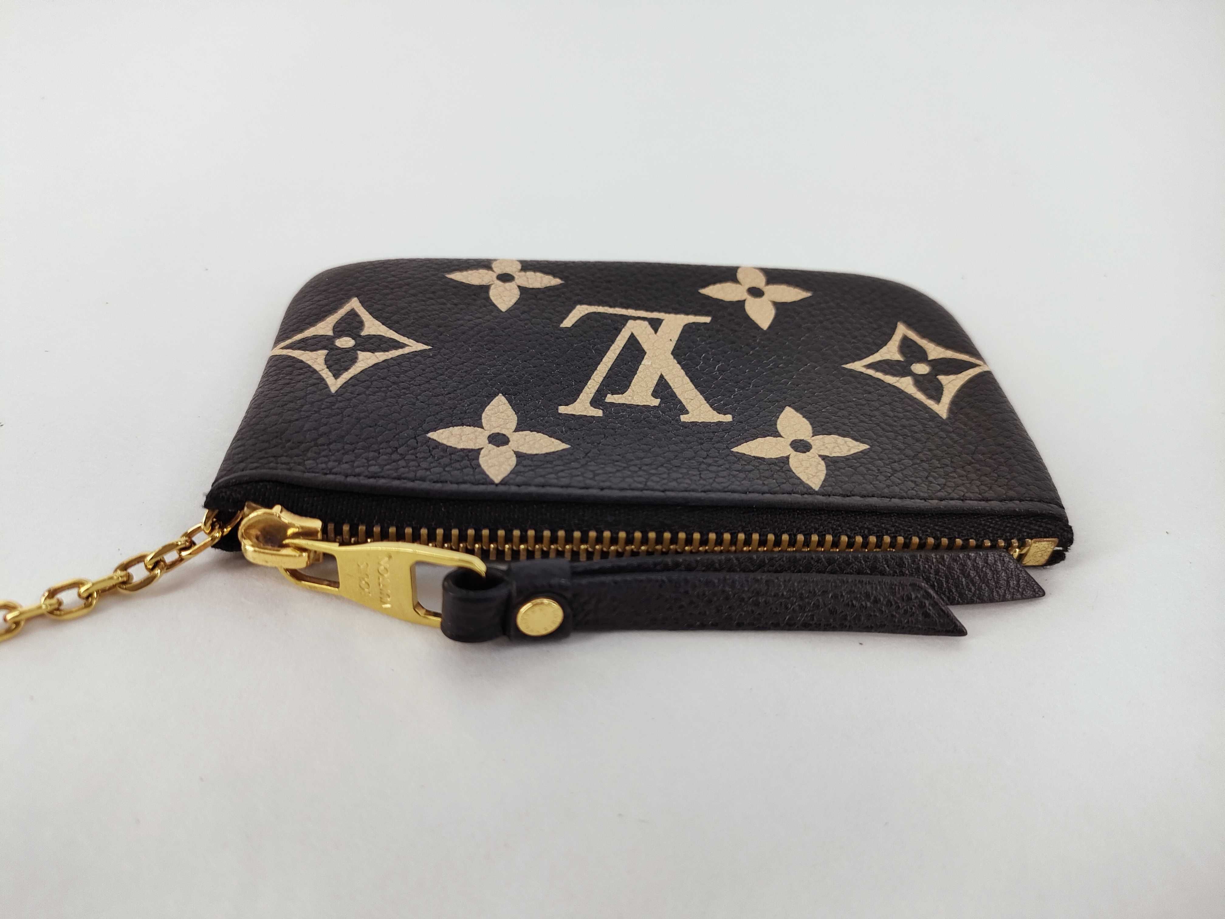 Monogram Empreinte Louis Vuitton Pochette Clé Bicolor Empreinte CT5203 Coin Case — view 7