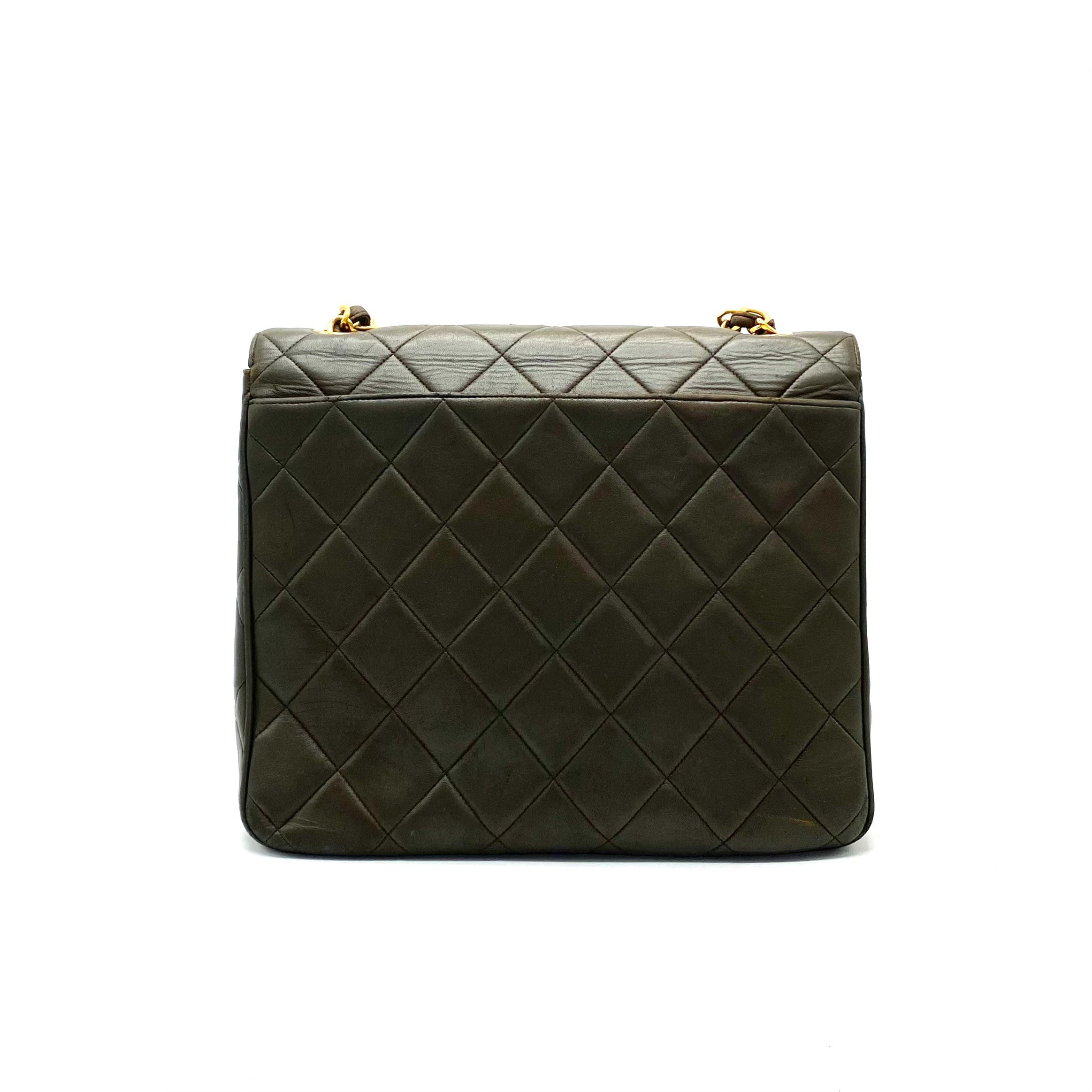 Matelassé Large Coco Mark Lambskin Chain Shoulder Bag — view 3