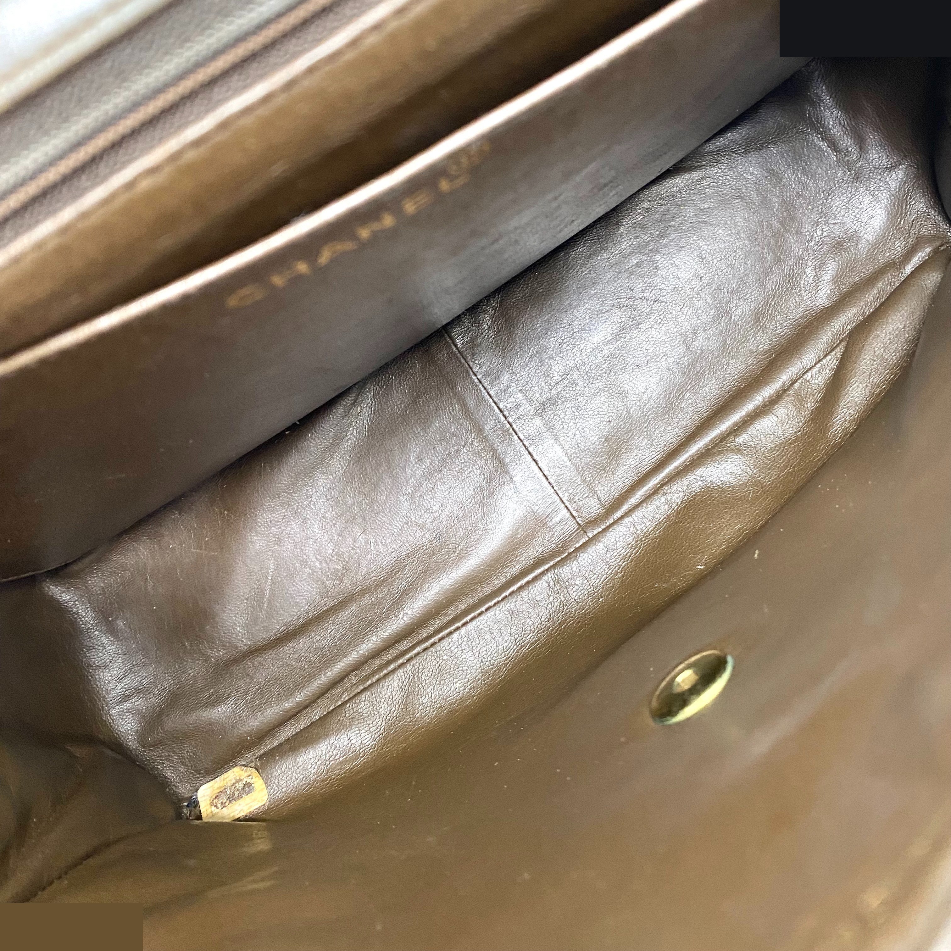 Matelassé Large Coco Mark Lambskin Chain Shoulder Bag — view 9