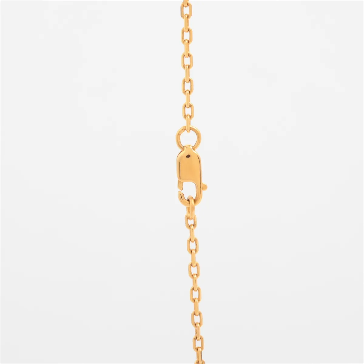 Mini Pop H Necklace, GP Gold x Beige, with — view 3