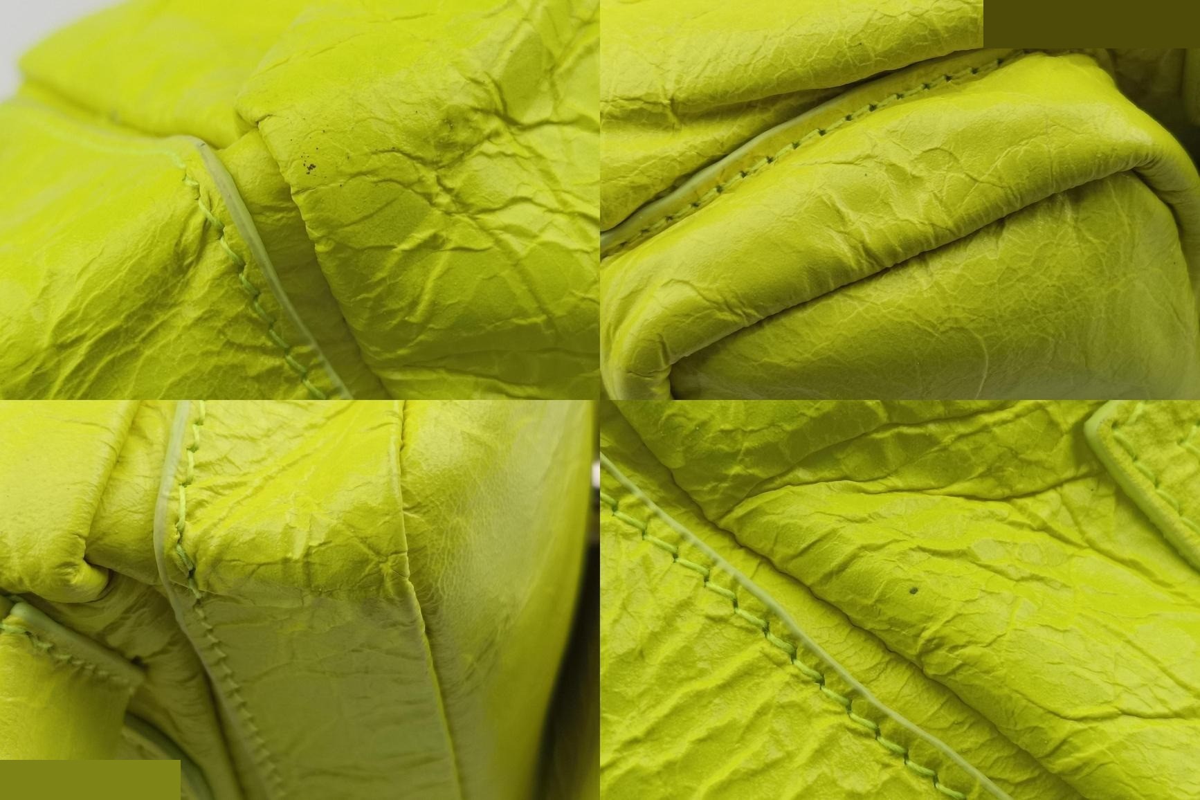 Super Busy XS Sling Bag, Leather, Green/Yellow — view 9