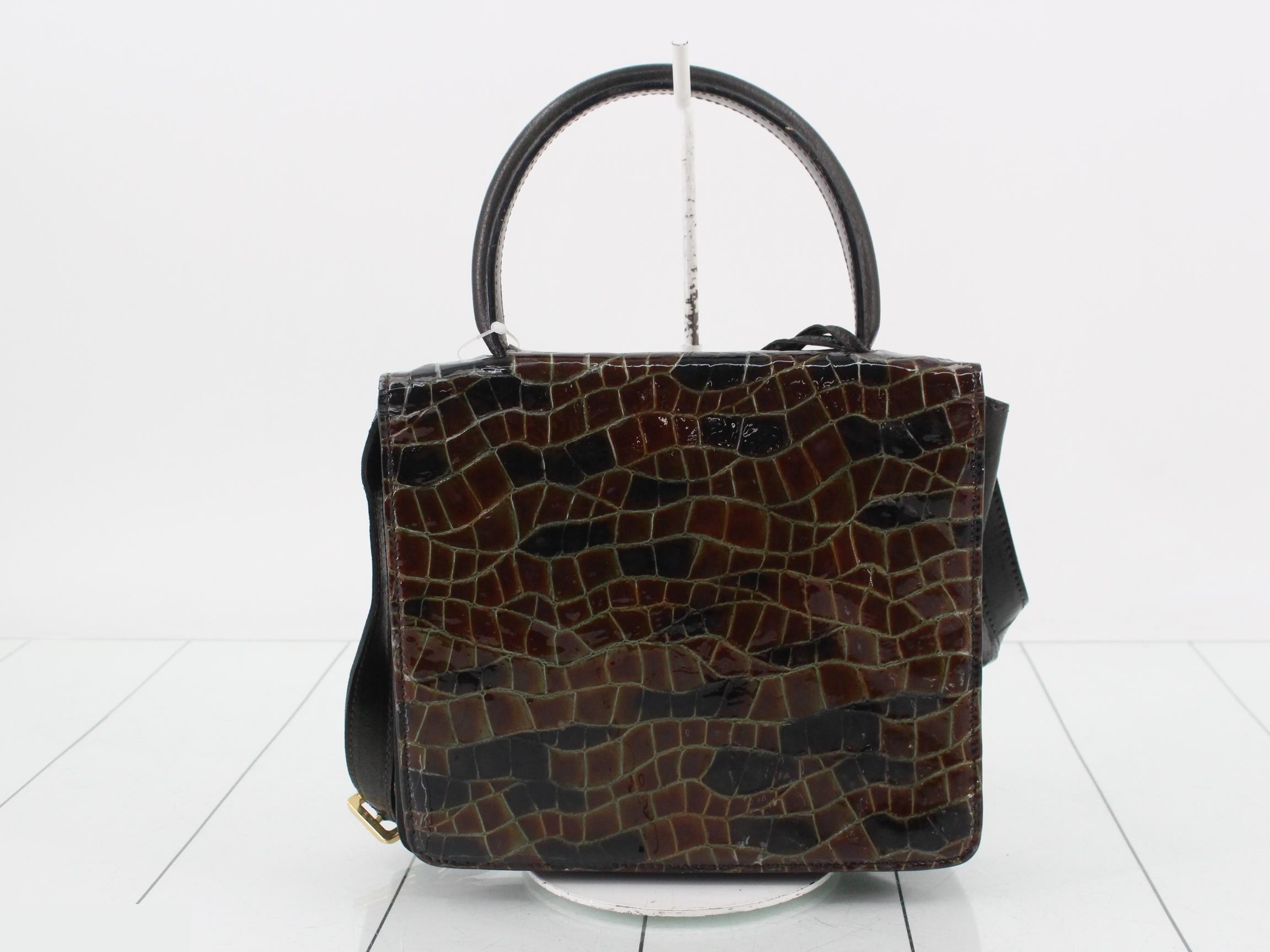 Barcelona Crocodile Embossed 2-Way Bag — view 2