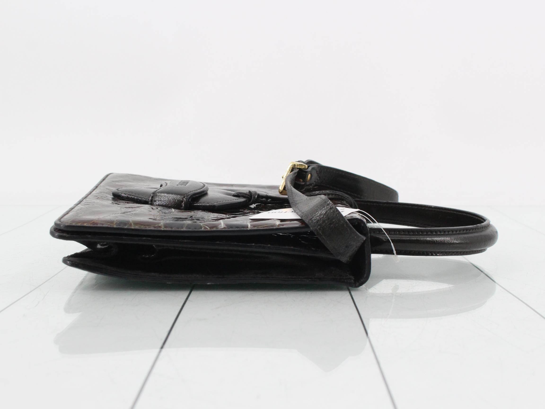 Barcelona Crocodile Embossed 2-Way Bag — view 3