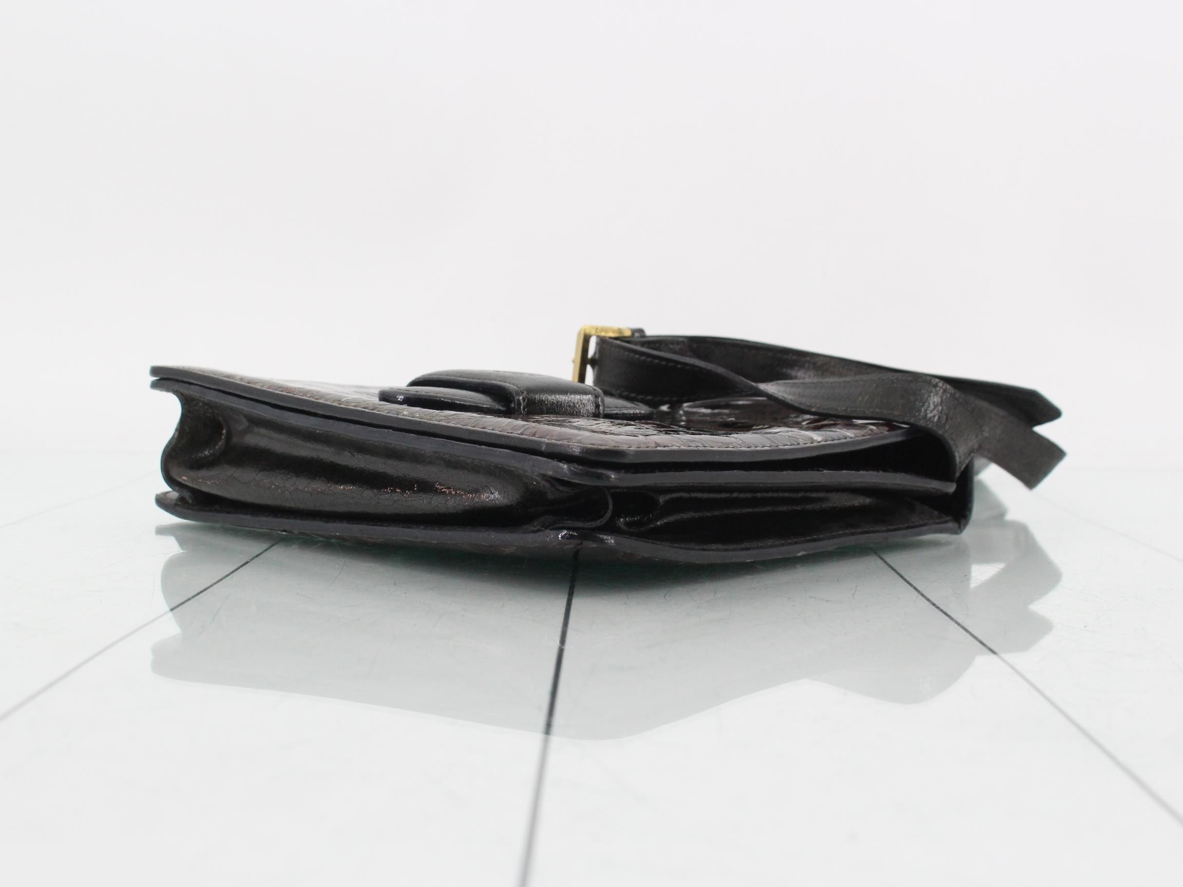 Barcelona Crocodile Embossed 2-Way Bag — view 6