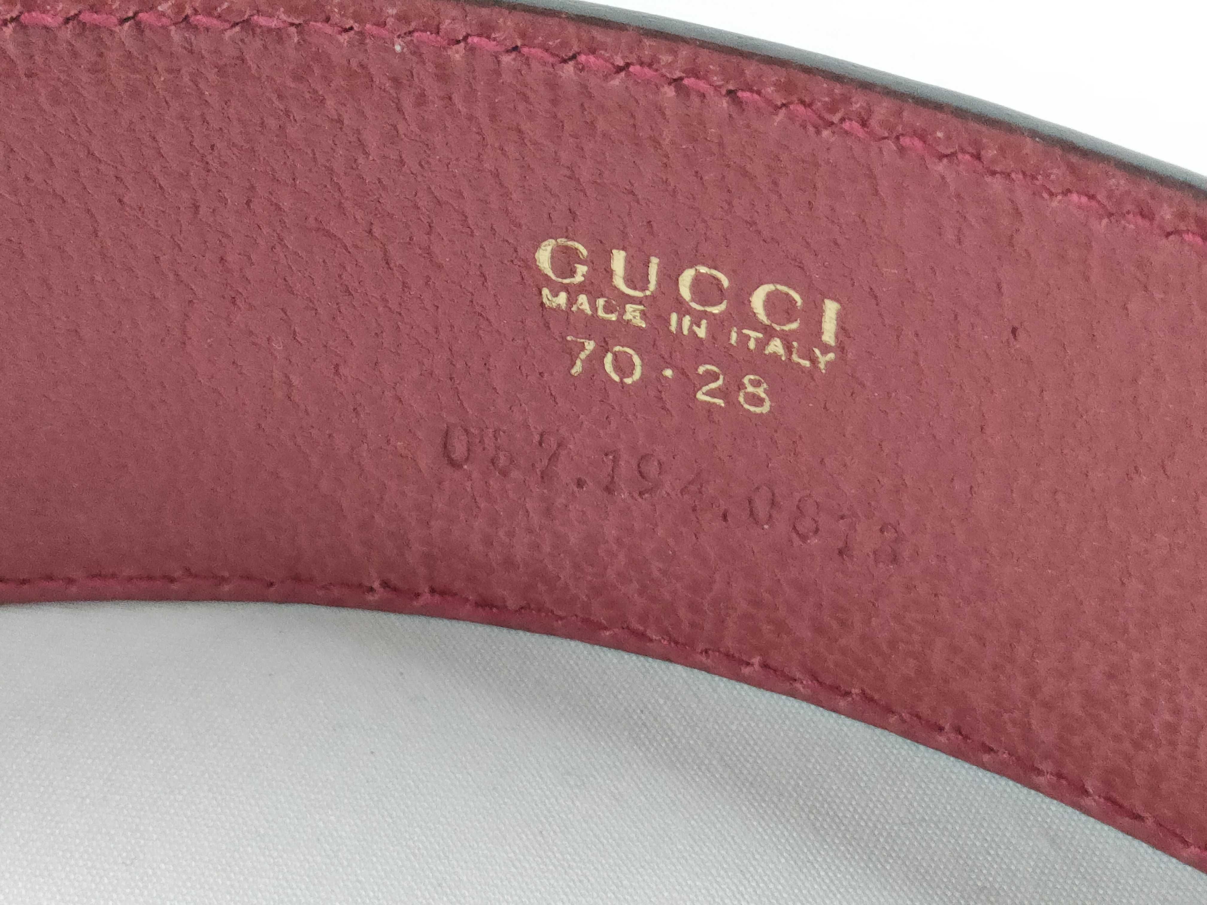 037.194.0813 Gancini 70.28 Leather Red Belt — view 6