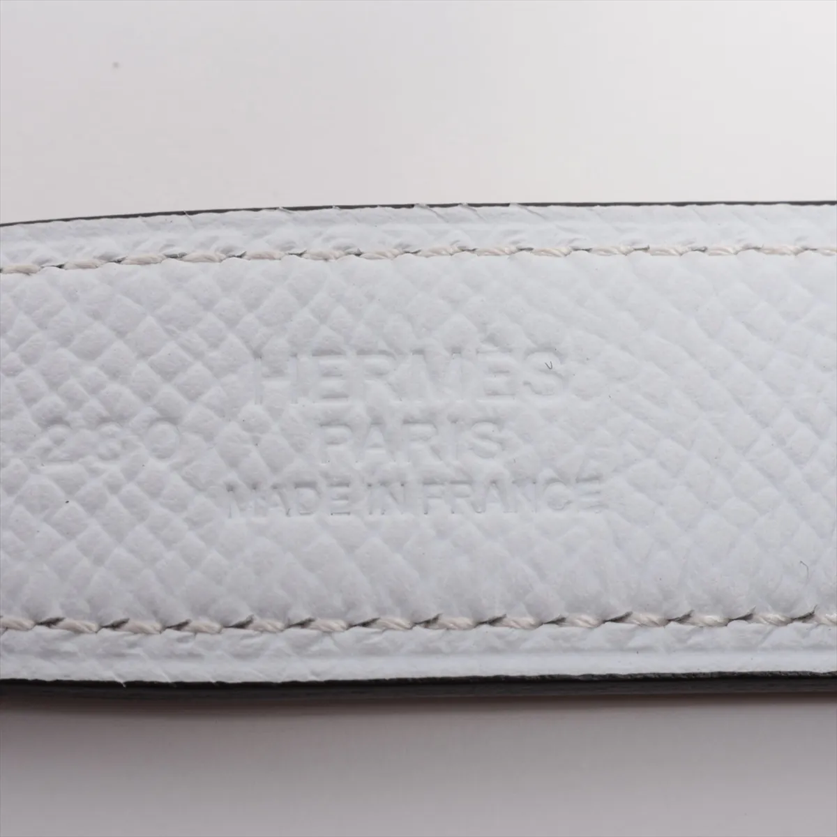 Serie W:2024 Belt 75 Leather White x Brown — view 5
