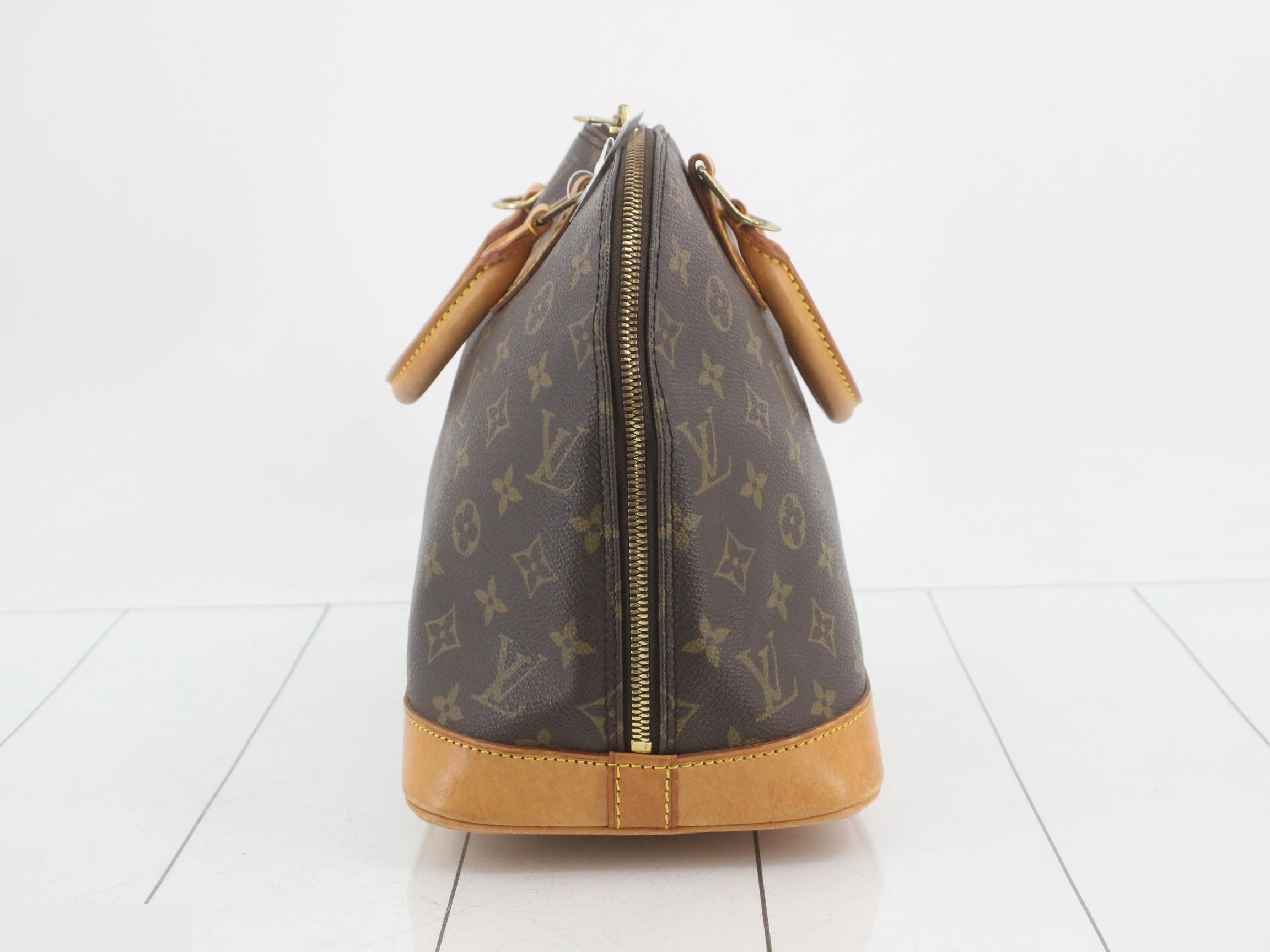 Alma PM Monogram Brown Handbag — view 4