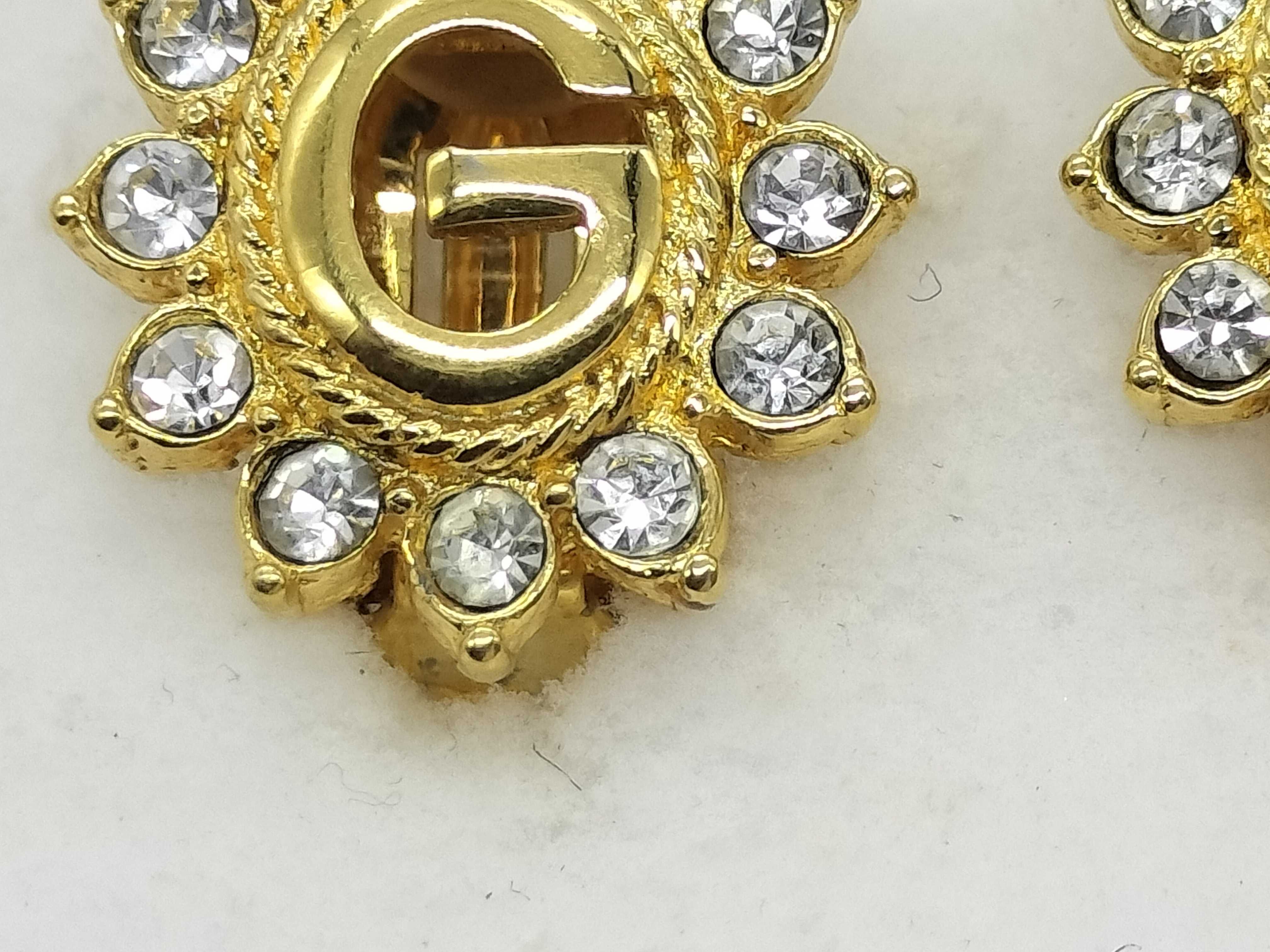G Logo Rhinestone Earrings — view 2