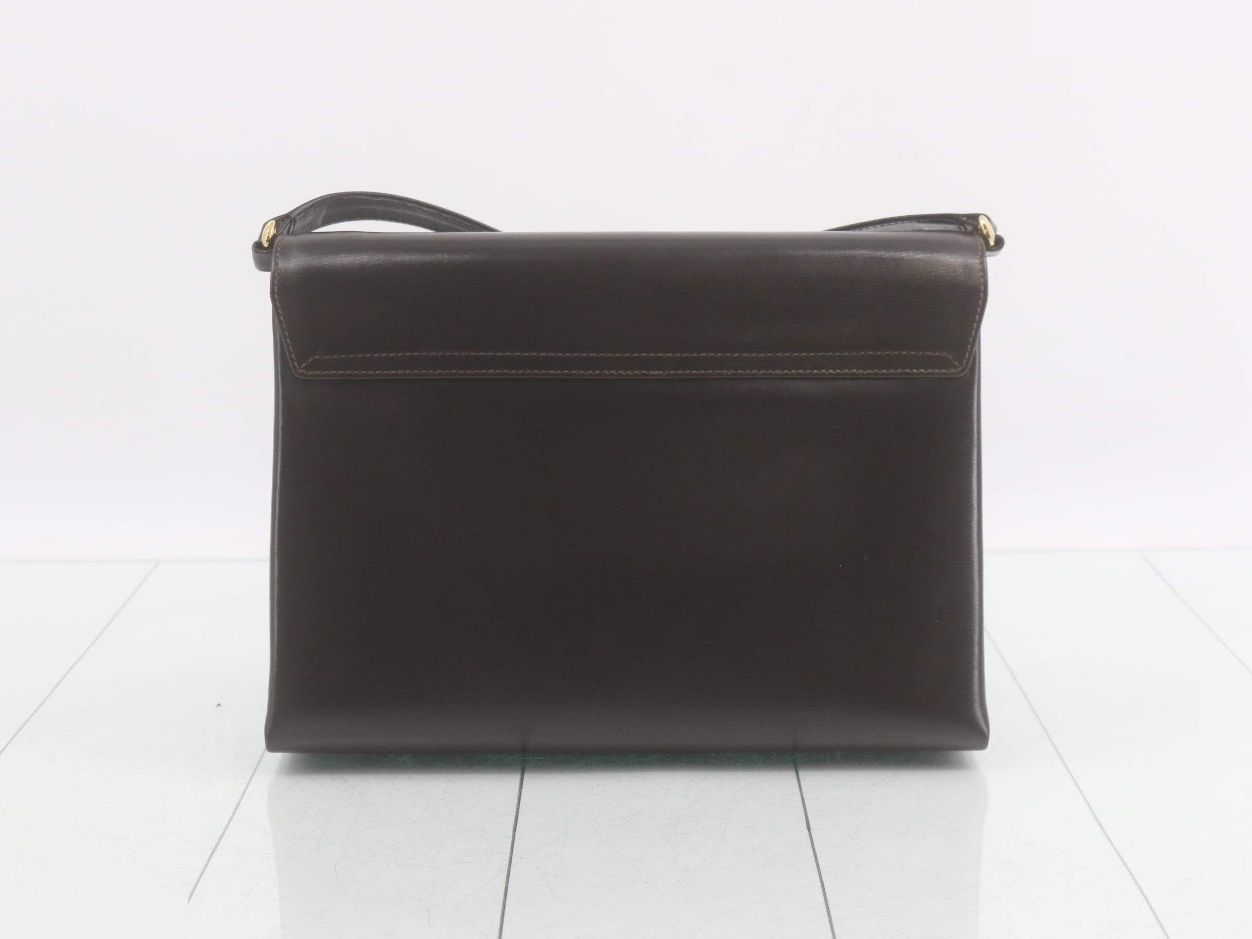 Vintage Gucci leather shoulder bag — view 2