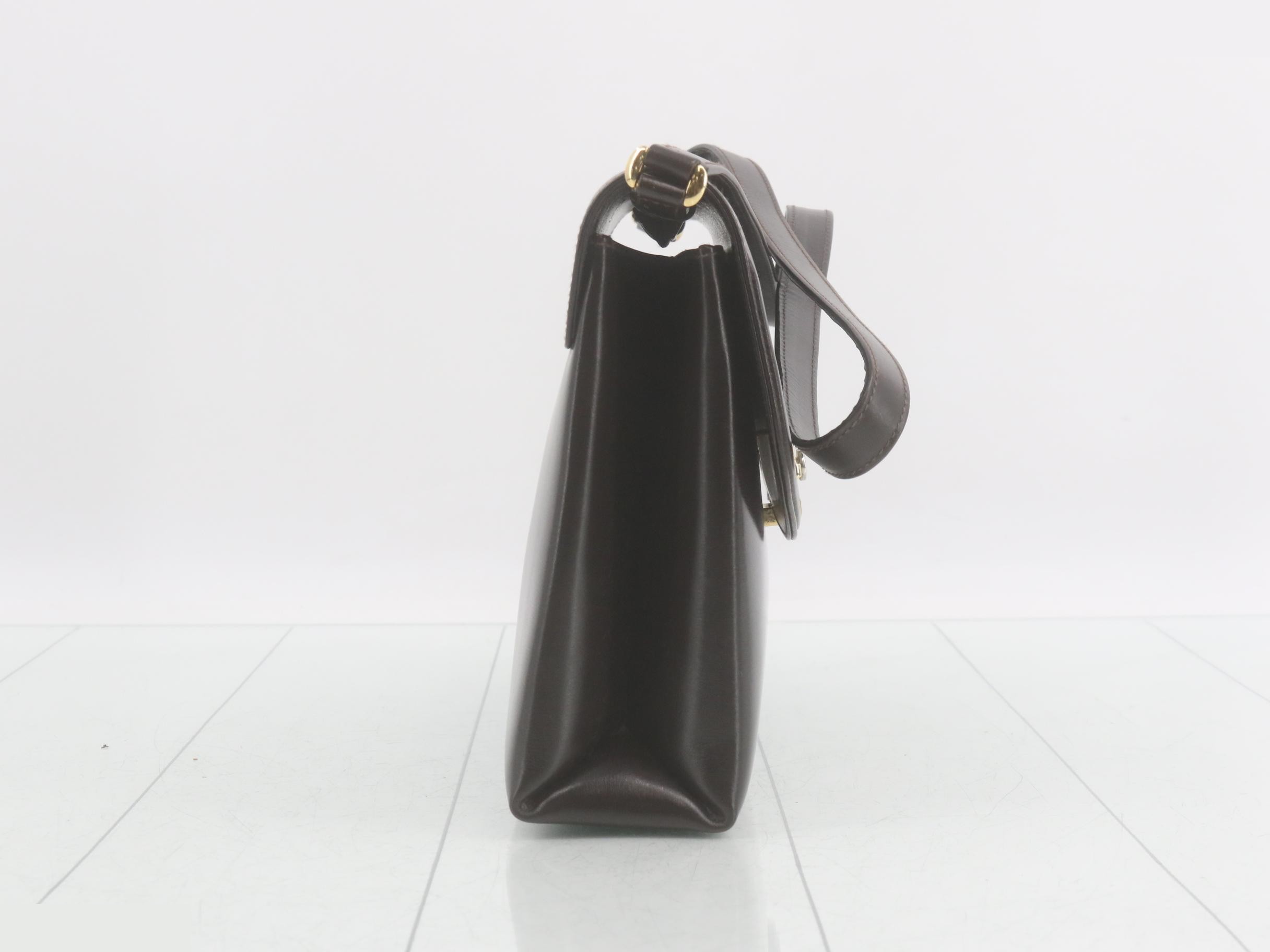 Vintage Gucci leather shoulder bag — view 4