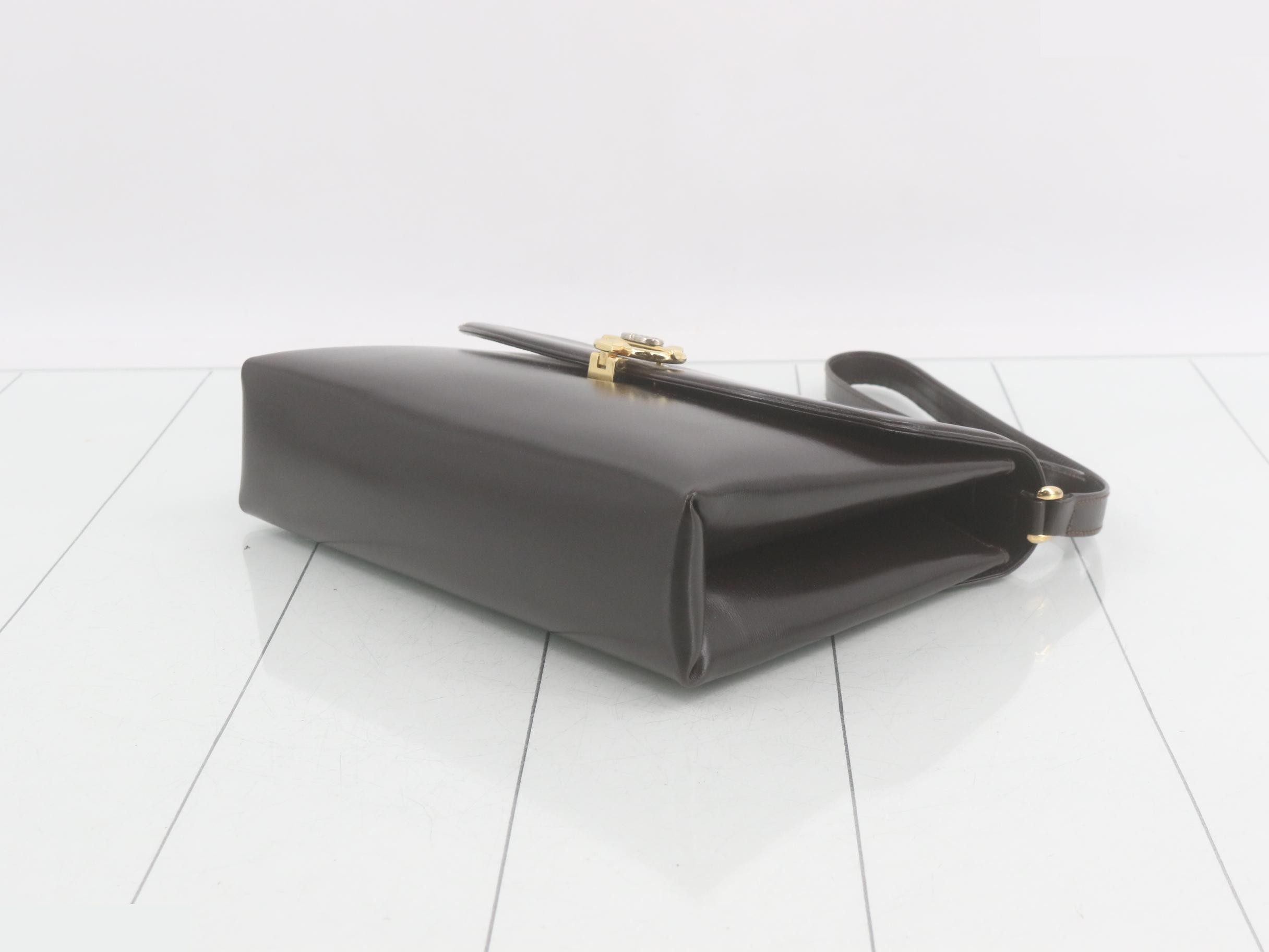 Vintage Gucci leather shoulder bag — view 6