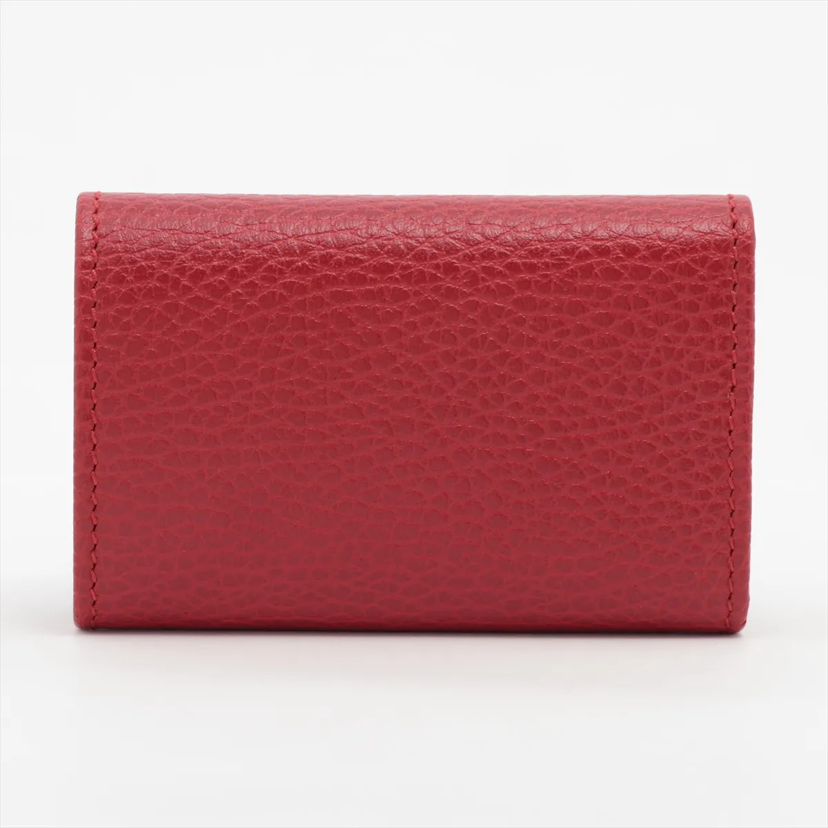 Bamboo GG Marmont 456118 Leather Key Case Red — view 2