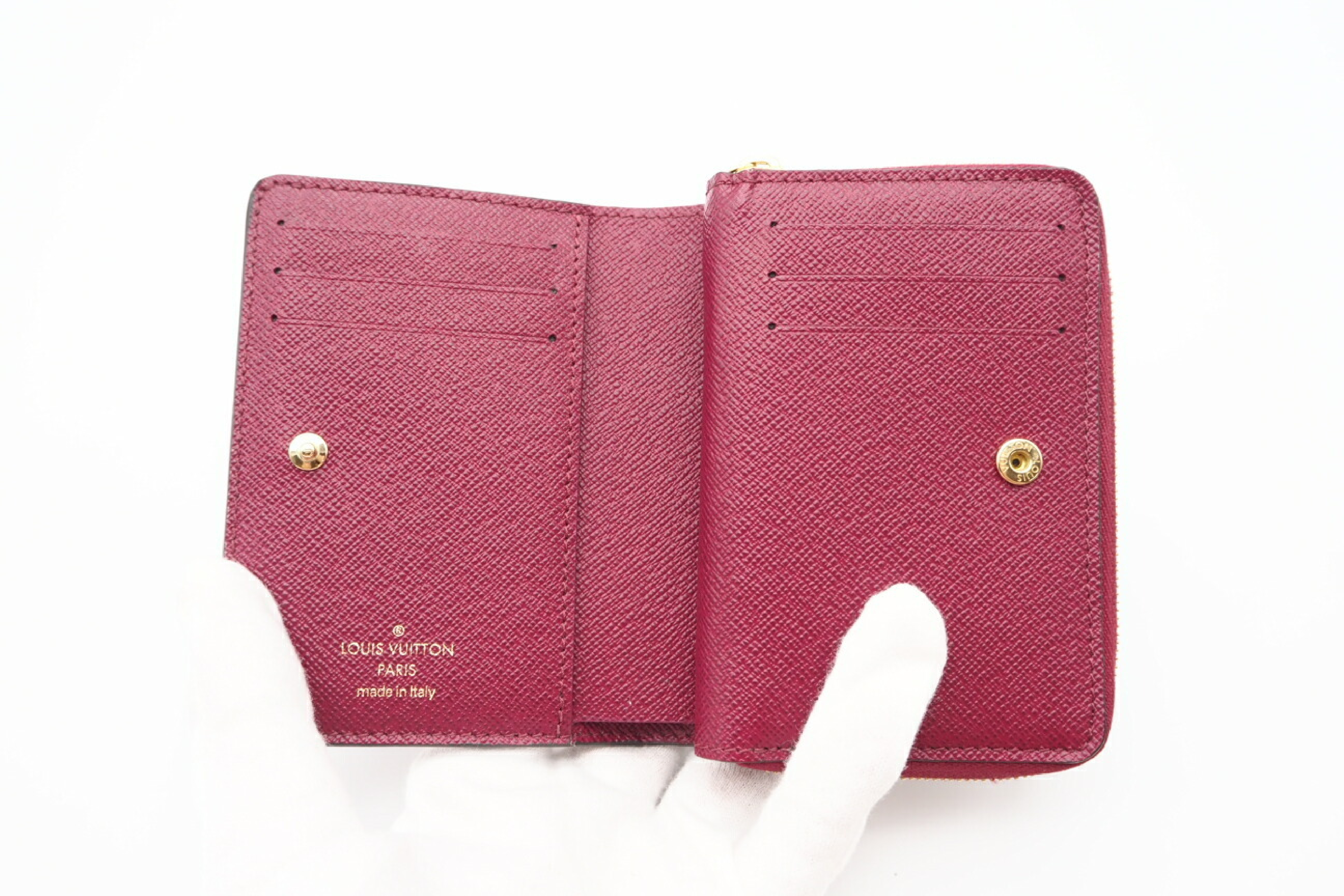 M82377 Monogram Portefeuille Lou Fuchsia Wallet with Box — view 8