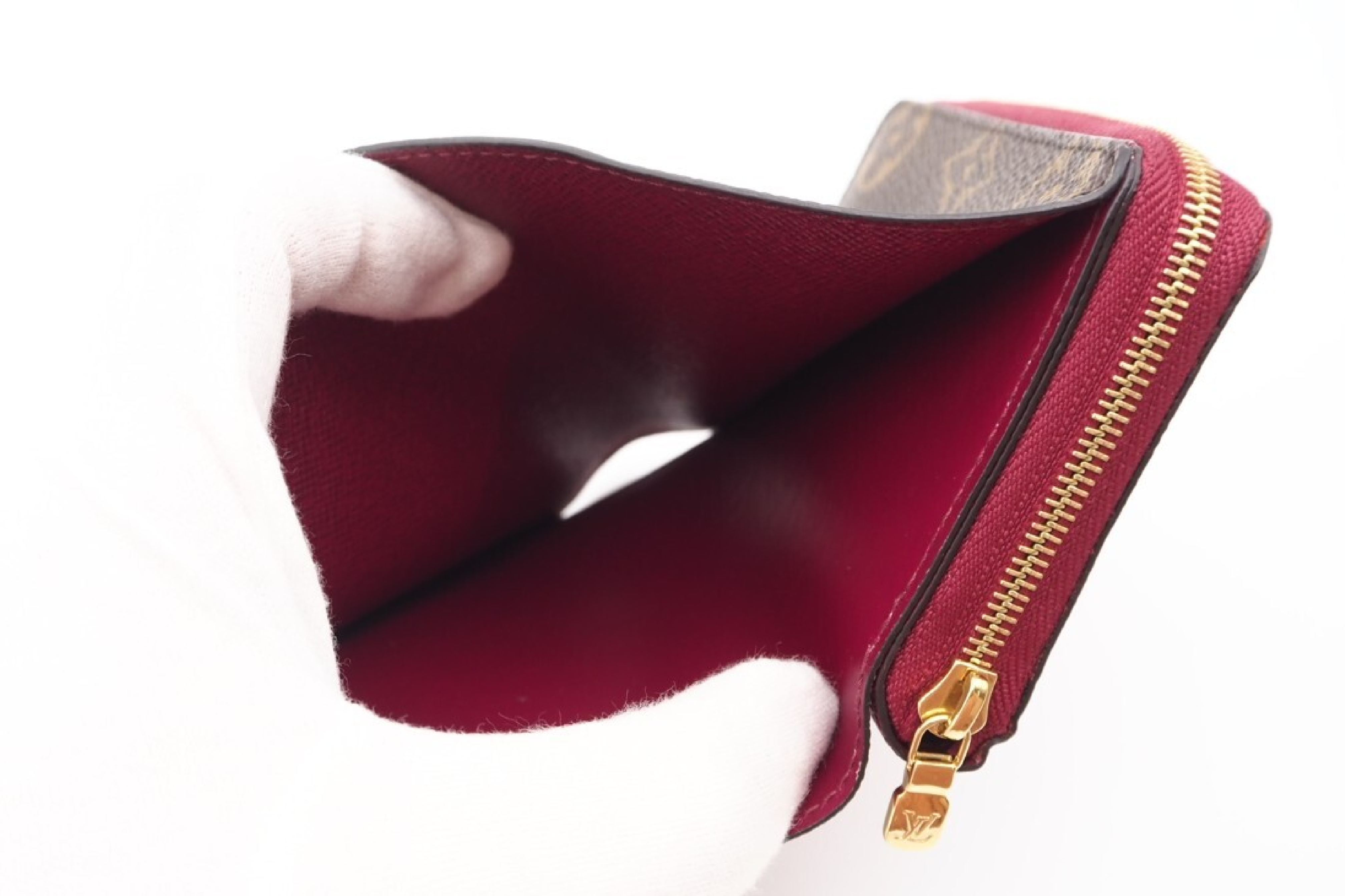 M82377 Monogram Portefeuille Lou Fuchsia Wallet with Box — view 9