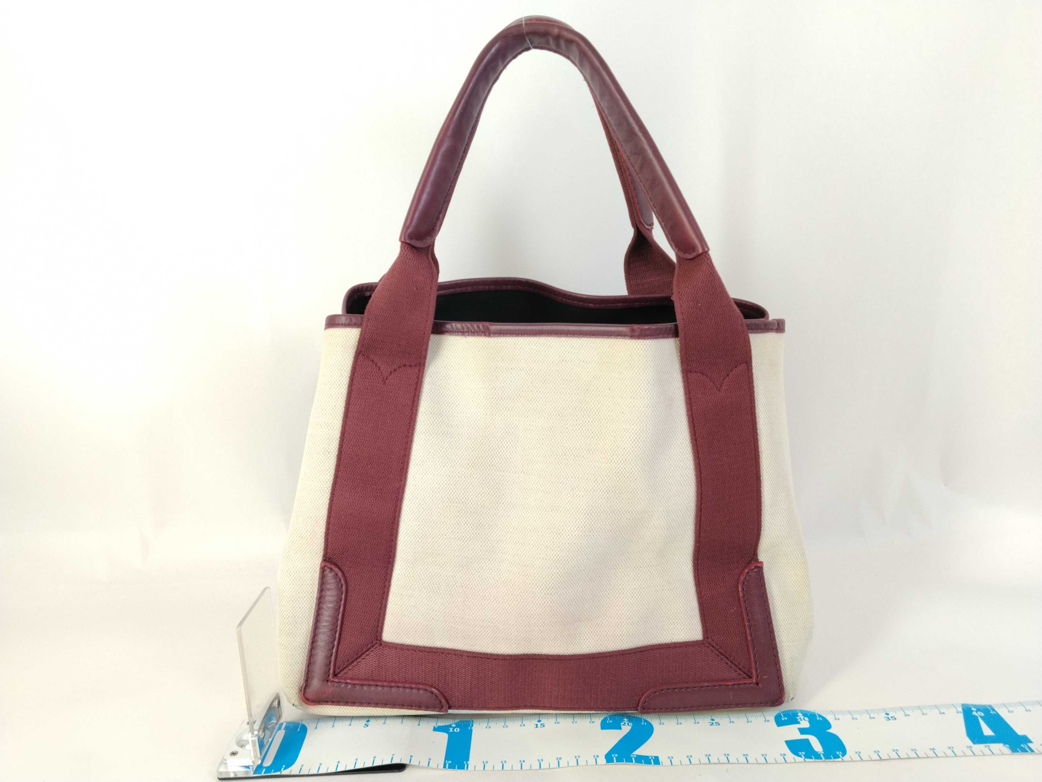 Navy Cabas Shoulder Bag, Canvas, Purple Tote Bag — view 2