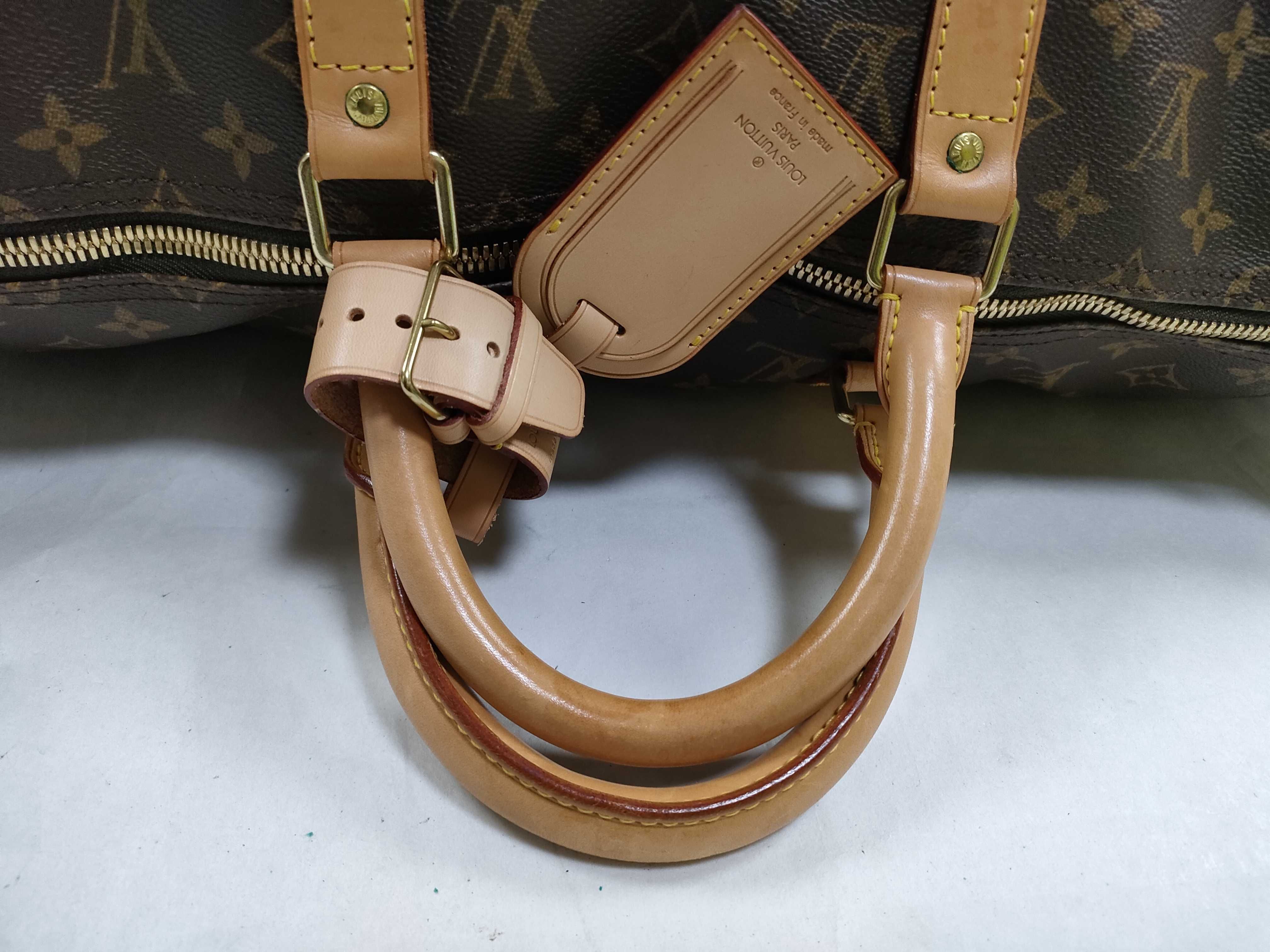 Monogram Keepall 50 Boston Bag with Padlock, Name Tag, and Handle — view 3