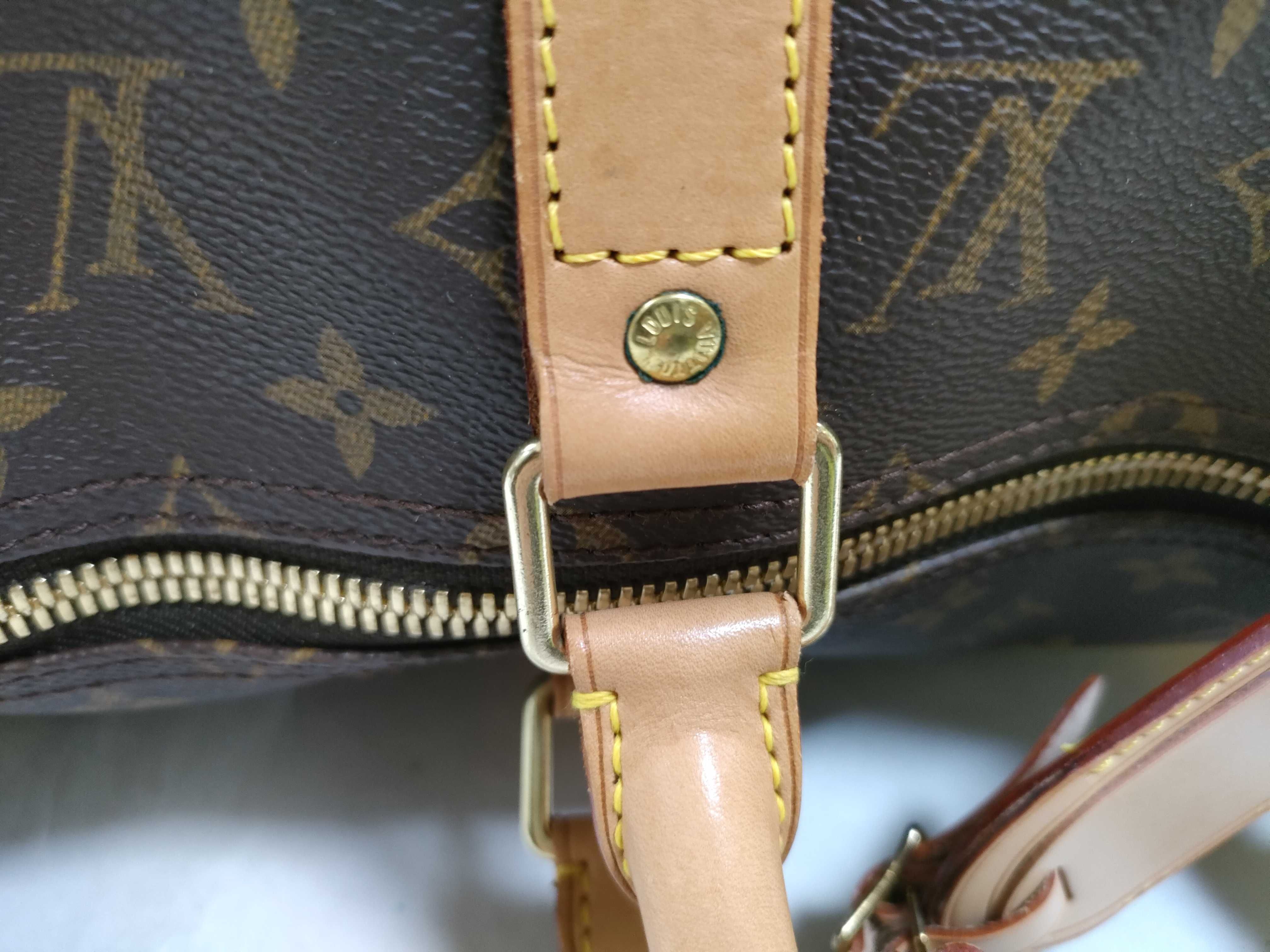 Monogram Keepall 50 Boston Bag with Padlock, Name Tag, and Handle — view 5